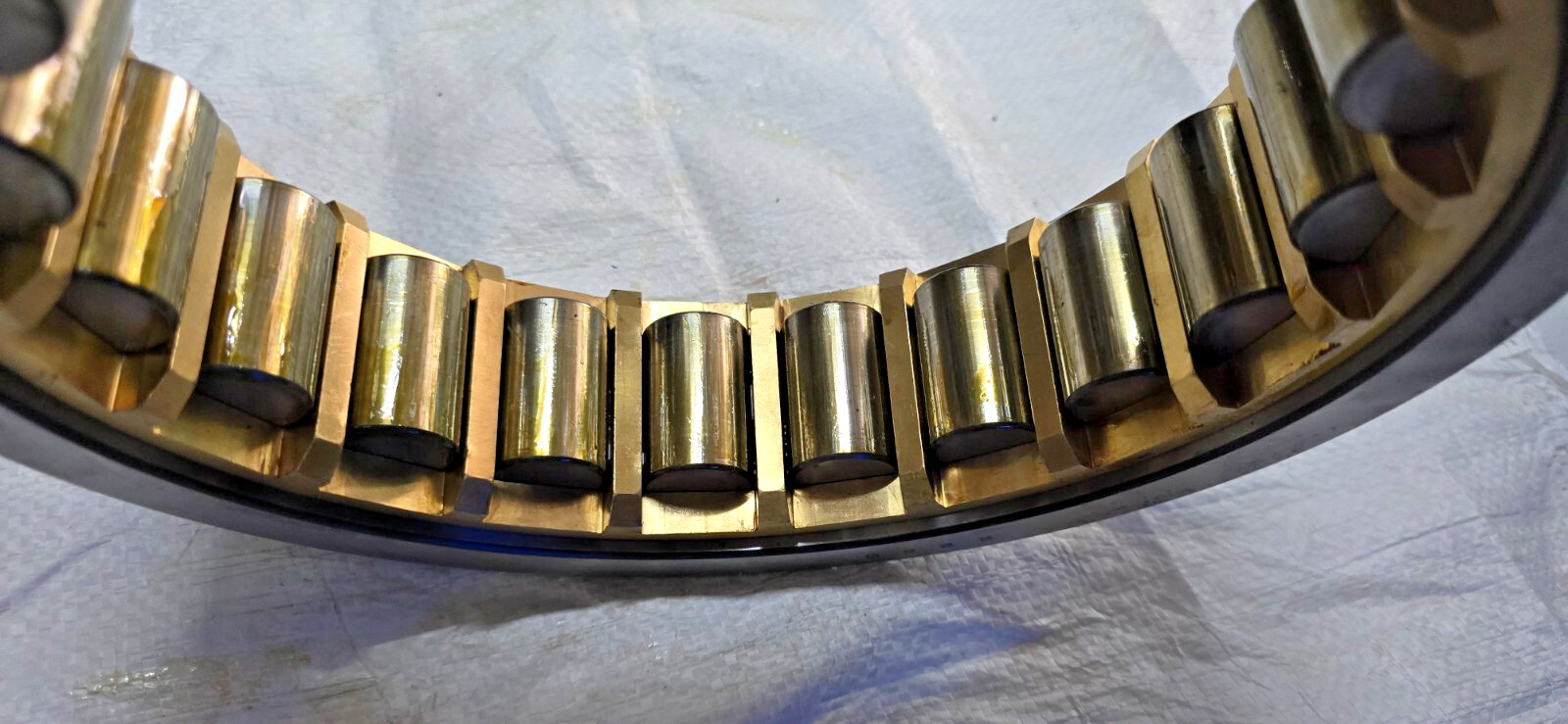 NU 2228 M C3 Cylindrical Roller Bearing USED NTN JAPAN BRONZE CAGE RUSTED NU2228