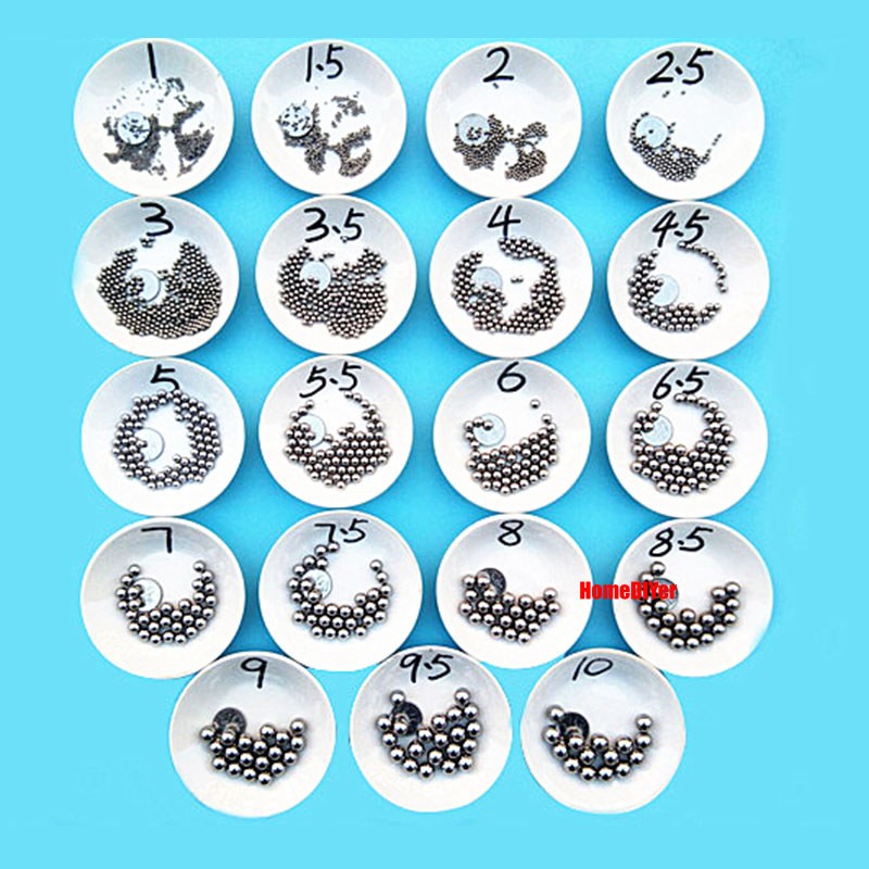 High Precision Carbon/Bearing Steel Balls Solid Metal Smooth Ball Diameter 1-6mm