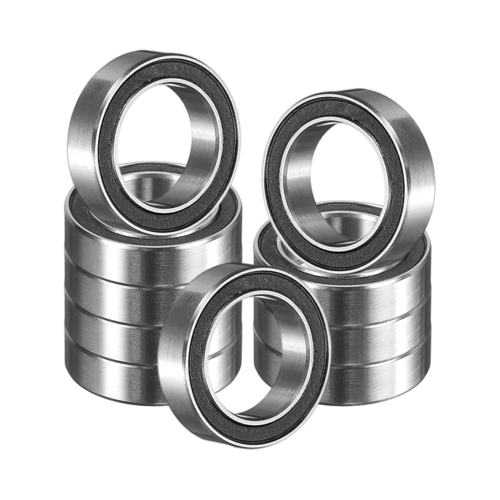 10 Pcs 10x15x4mm 6700 2RS Deep Groove Ball Bearings Chrome Steel Double Shield