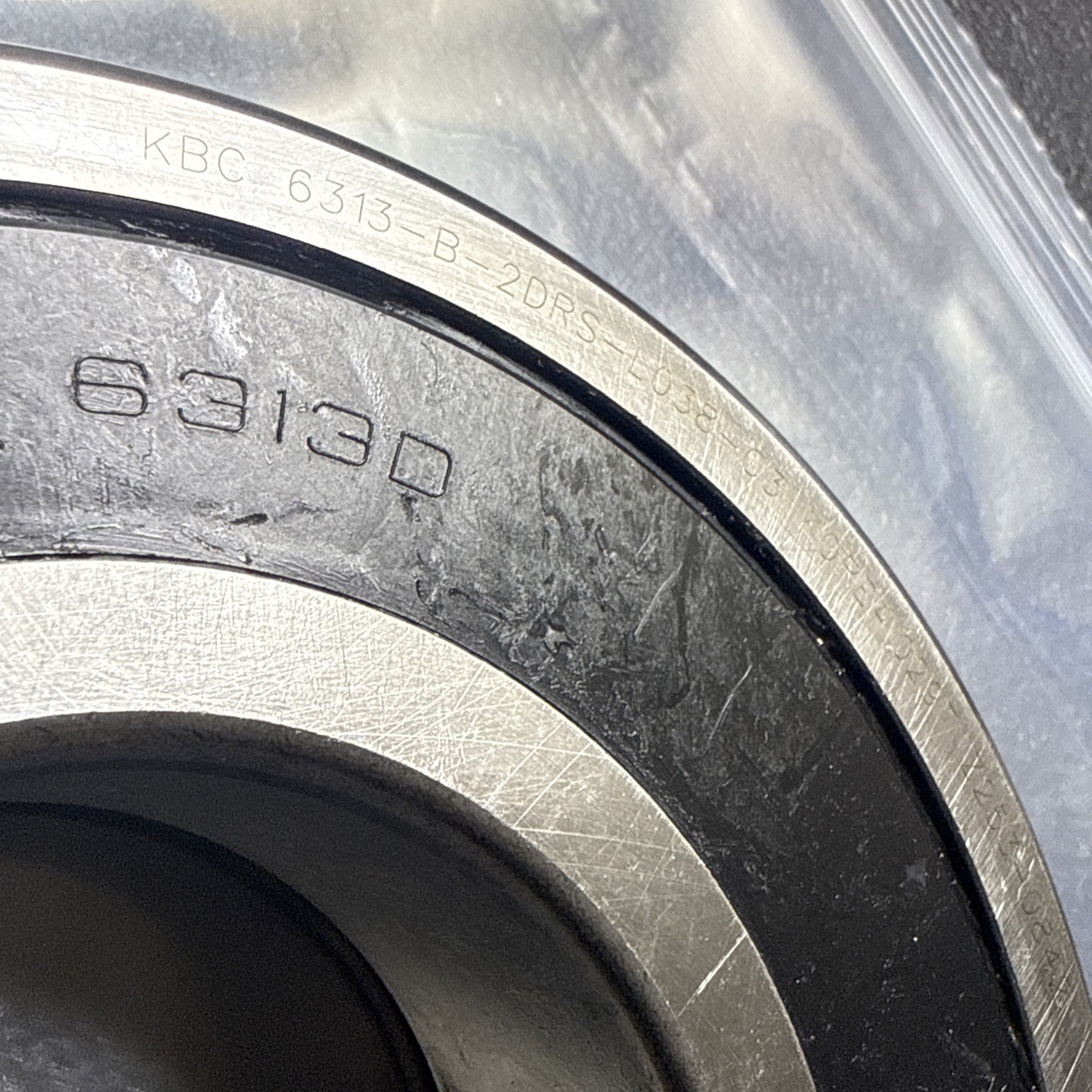 KBC 6313D BALL BEARING DEEP GROOVE 65MM ID X 140MM OD X 33MM 6313-B-2DRS-L038-C3