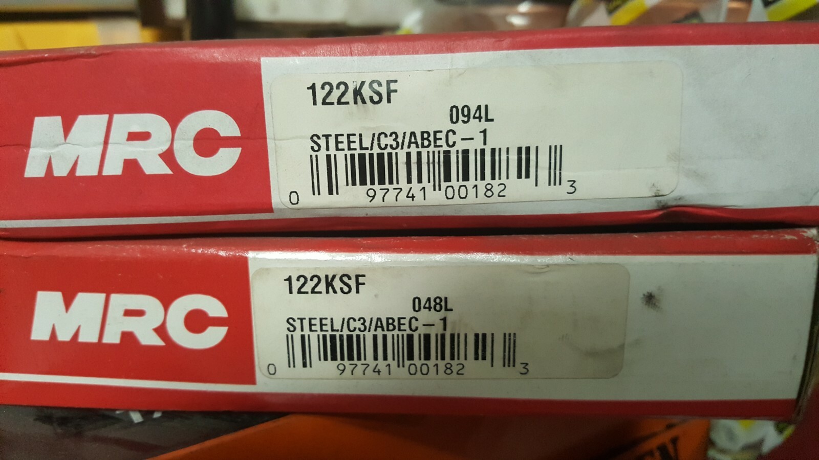 MRC 122KSF Radial/Deep Groove Ball Bearing Round Bore 110mm ID 170mm OD 28mm W