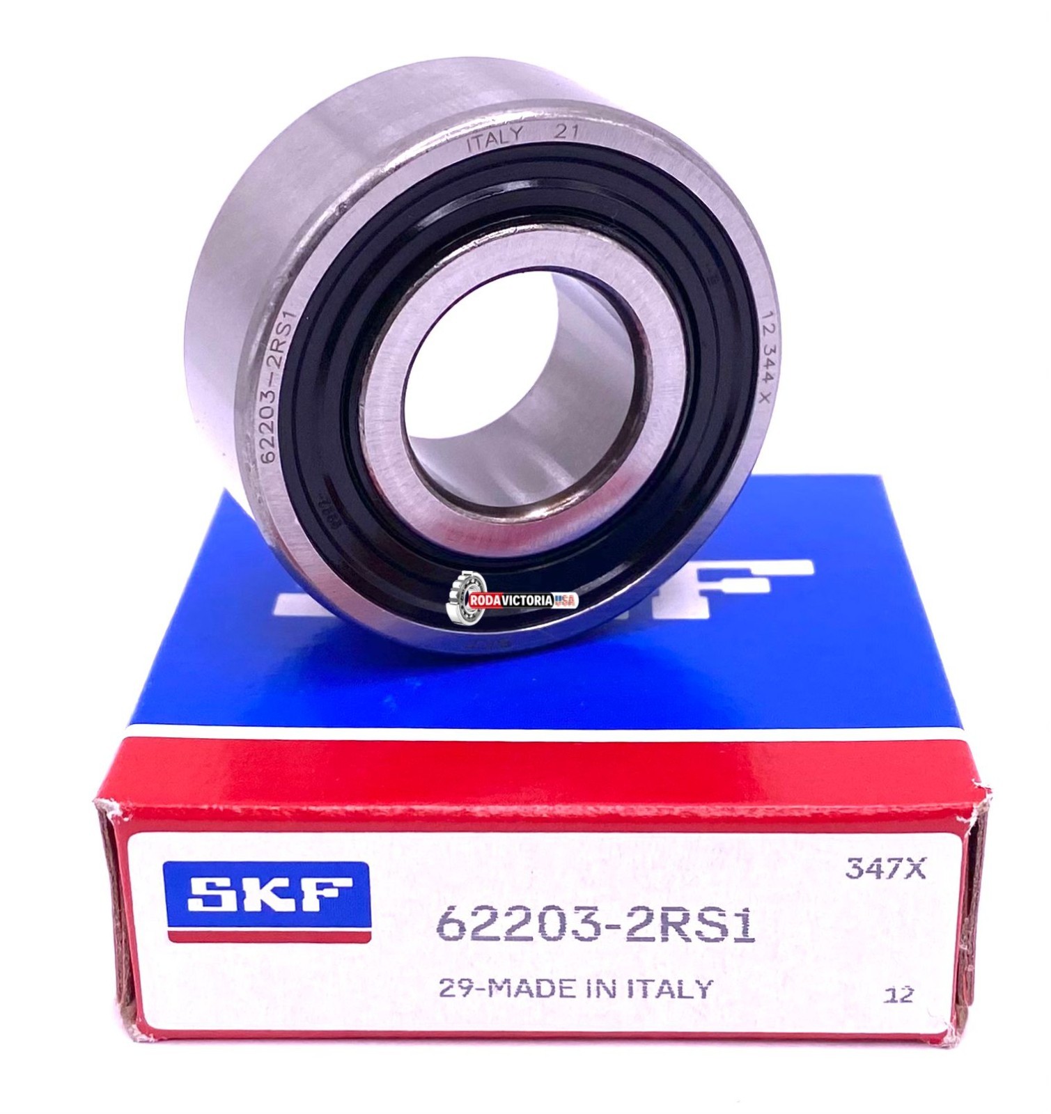 SKF 62203 2RS1 Deep Groove Ball Bearing, Rubber Sealed 17x40x16 mm