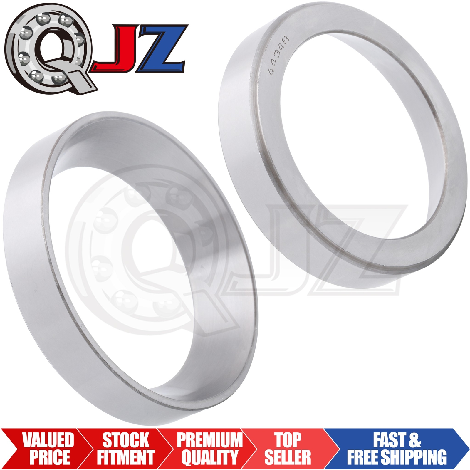 [Qty.2] New BR-44348 Tapered Roller Single-Cup/Race [3.4843in OD x 0.6875in W]