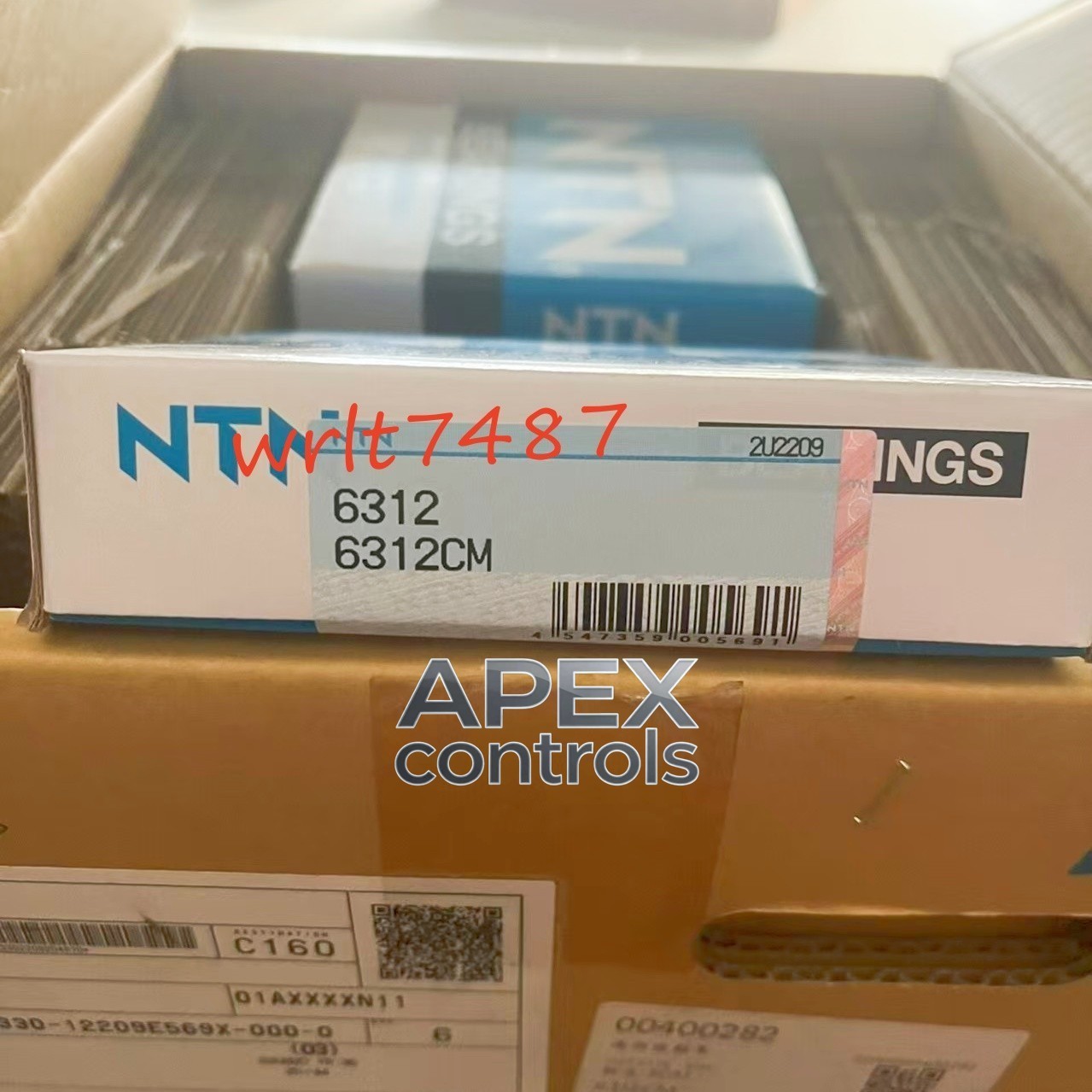 1PC NTN 6312CM deep groove ball bearing