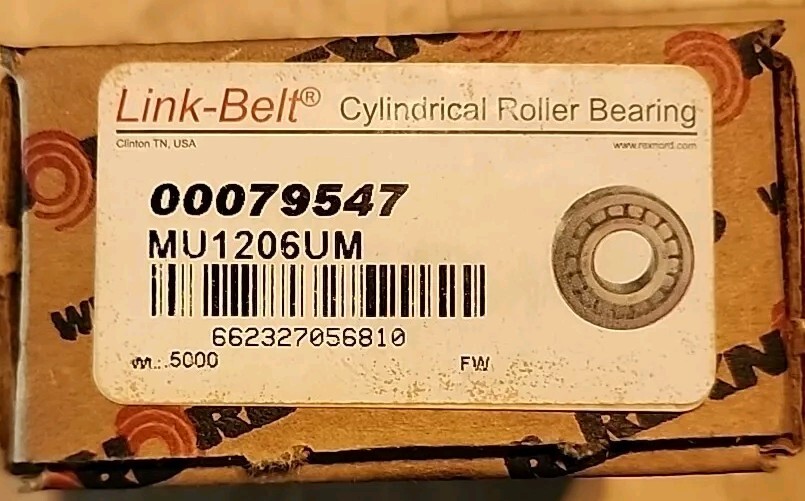 Rexnord Link-Belt MU1206UM Unmounted Bearings Cylindrical Roller Bearings