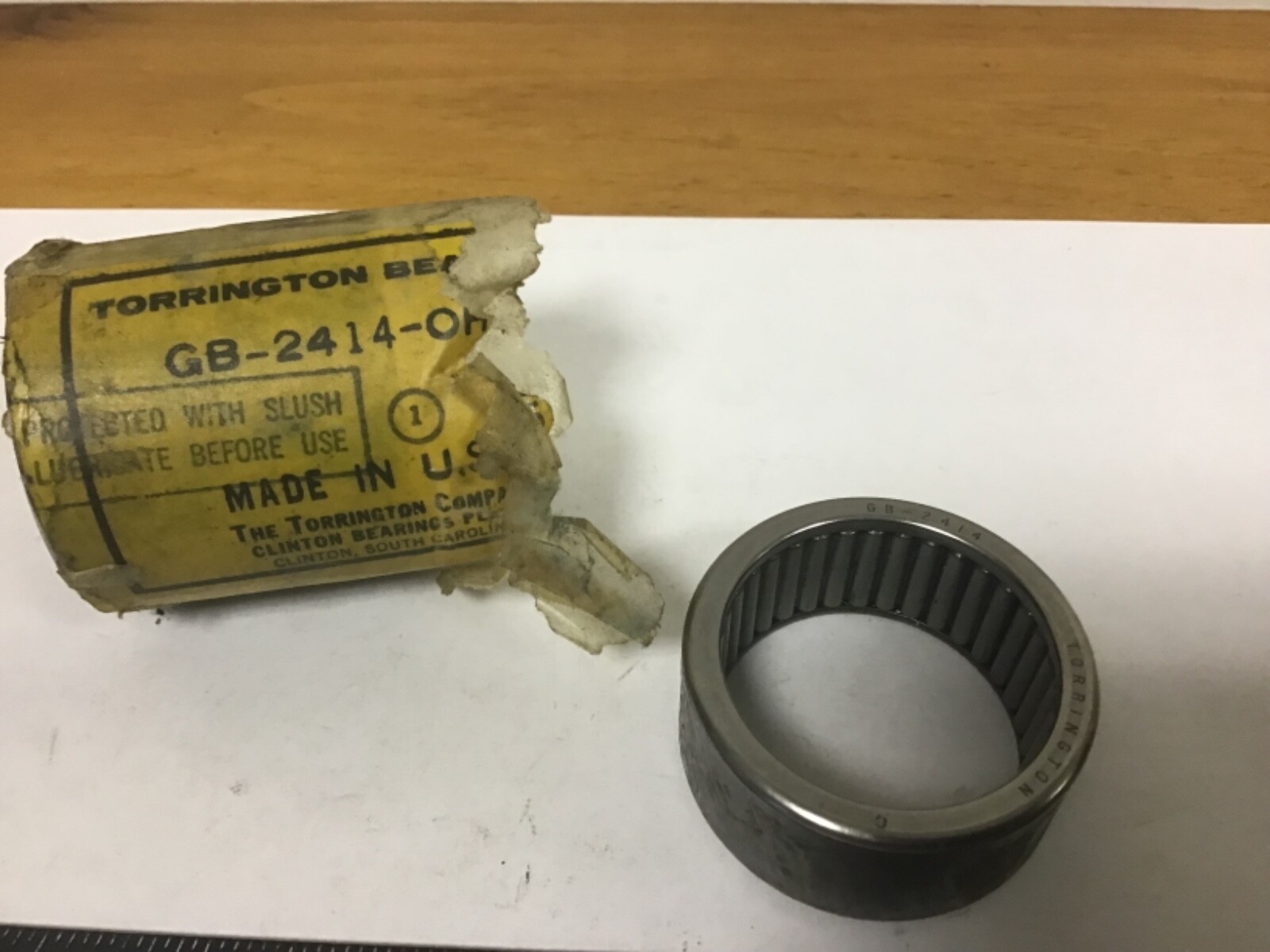 New. Torrington GB-2414-OH Needle Bearing, 1 1/2” ID, 1 7/8” OD, 7/8” Width