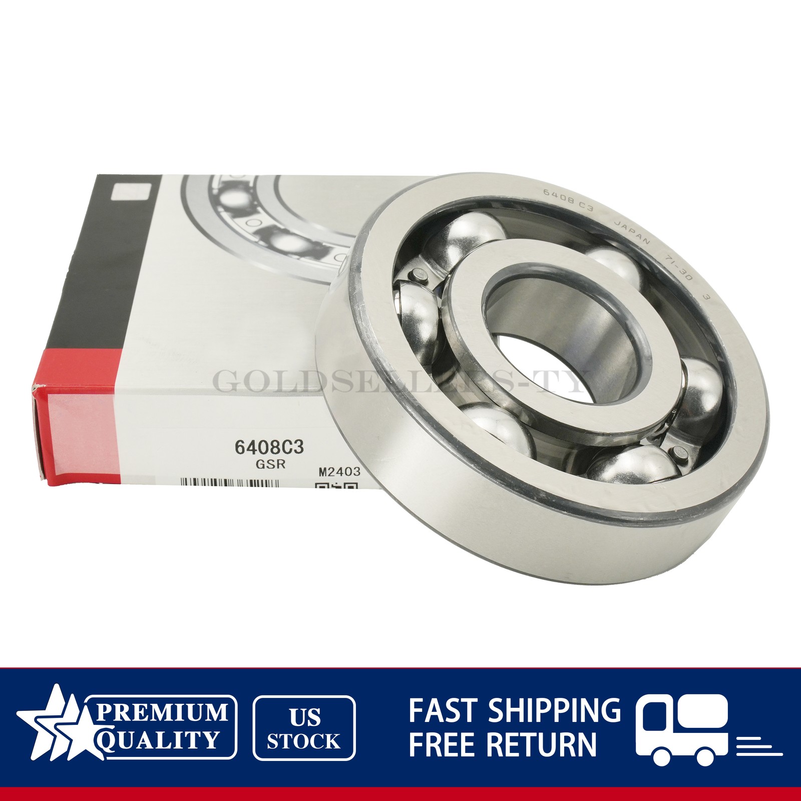 NEW For KOYO Deep Groove Ball Bearing 6408 C3 Open Type No Seals 40x110x27 mm US