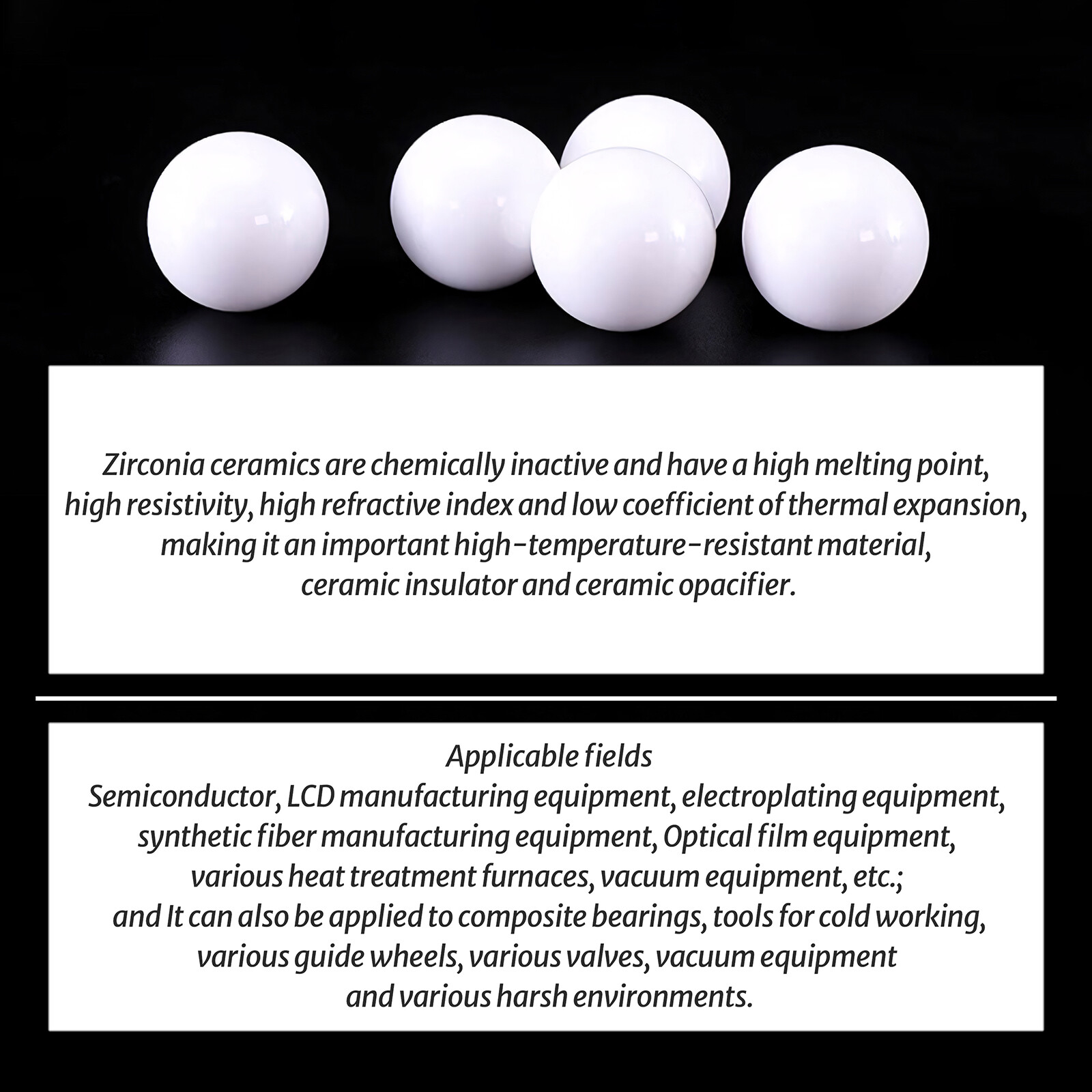 Ceramic Bearing Ball G10 Zirconia Ceramics Balls/G5 Silicon Nitride Ceramics