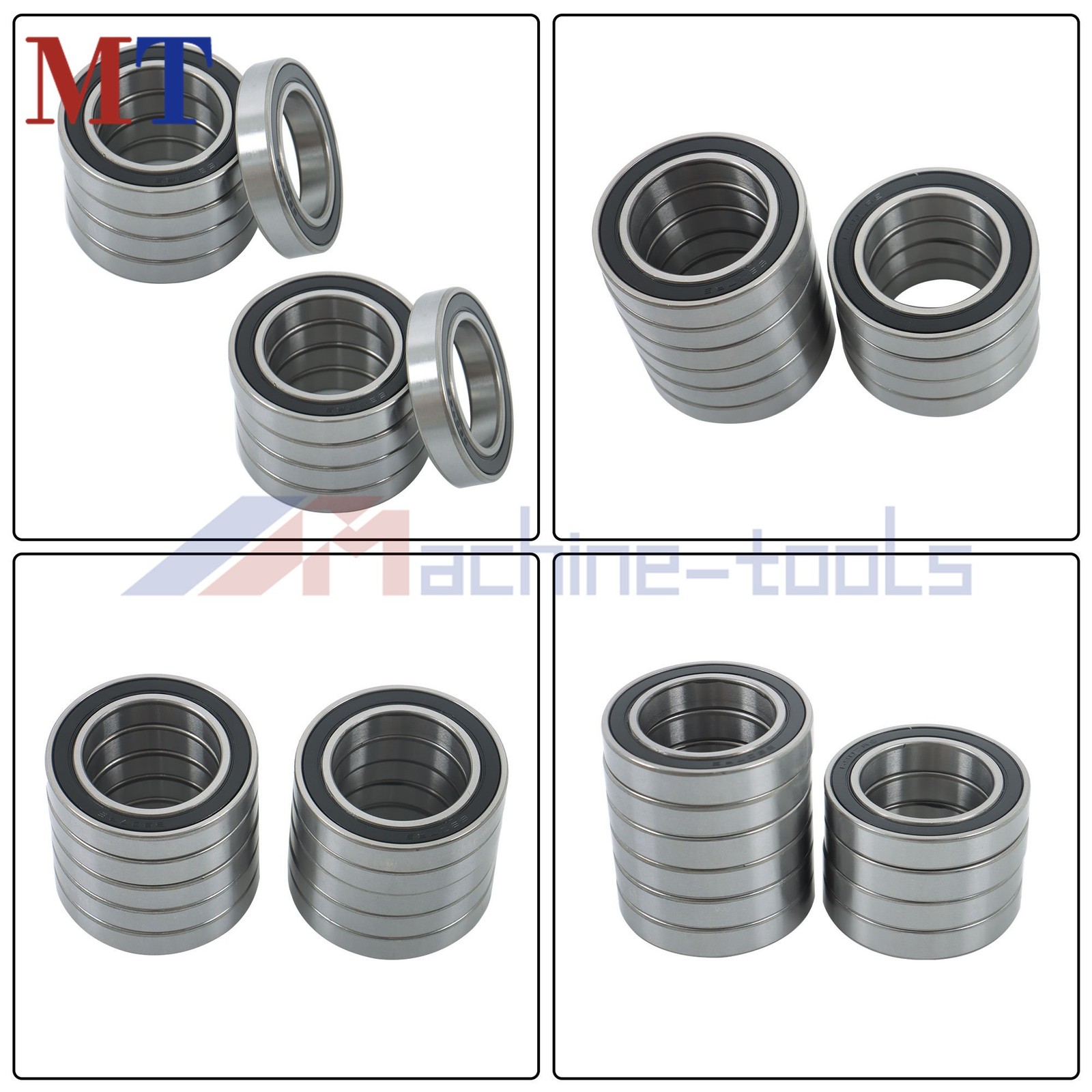 6907-2RS Rubber Sealed Ball Bearings 10pcs 35x55x10mm Set
