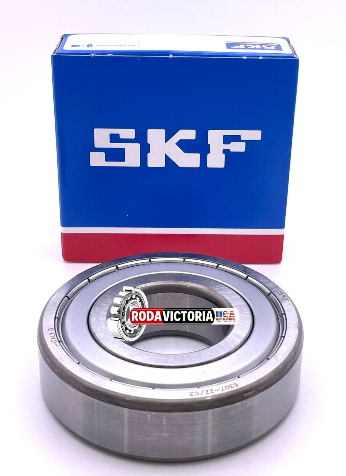 SKF 6307 2ZC3 DEEP GROOVE BALL BEARING, METAL SHIELDED 35x80x21mm 6307 ZZC3