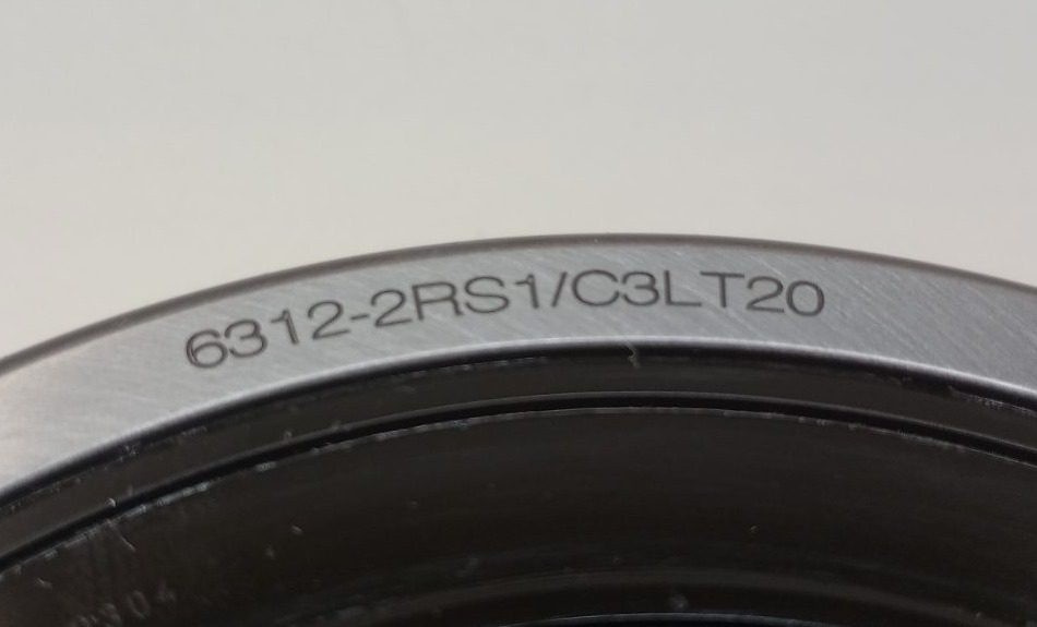 SKF 6312-2RS1/C3LT20 Ball Bearing Deep Groove 60X130X31mm Double Sealed
