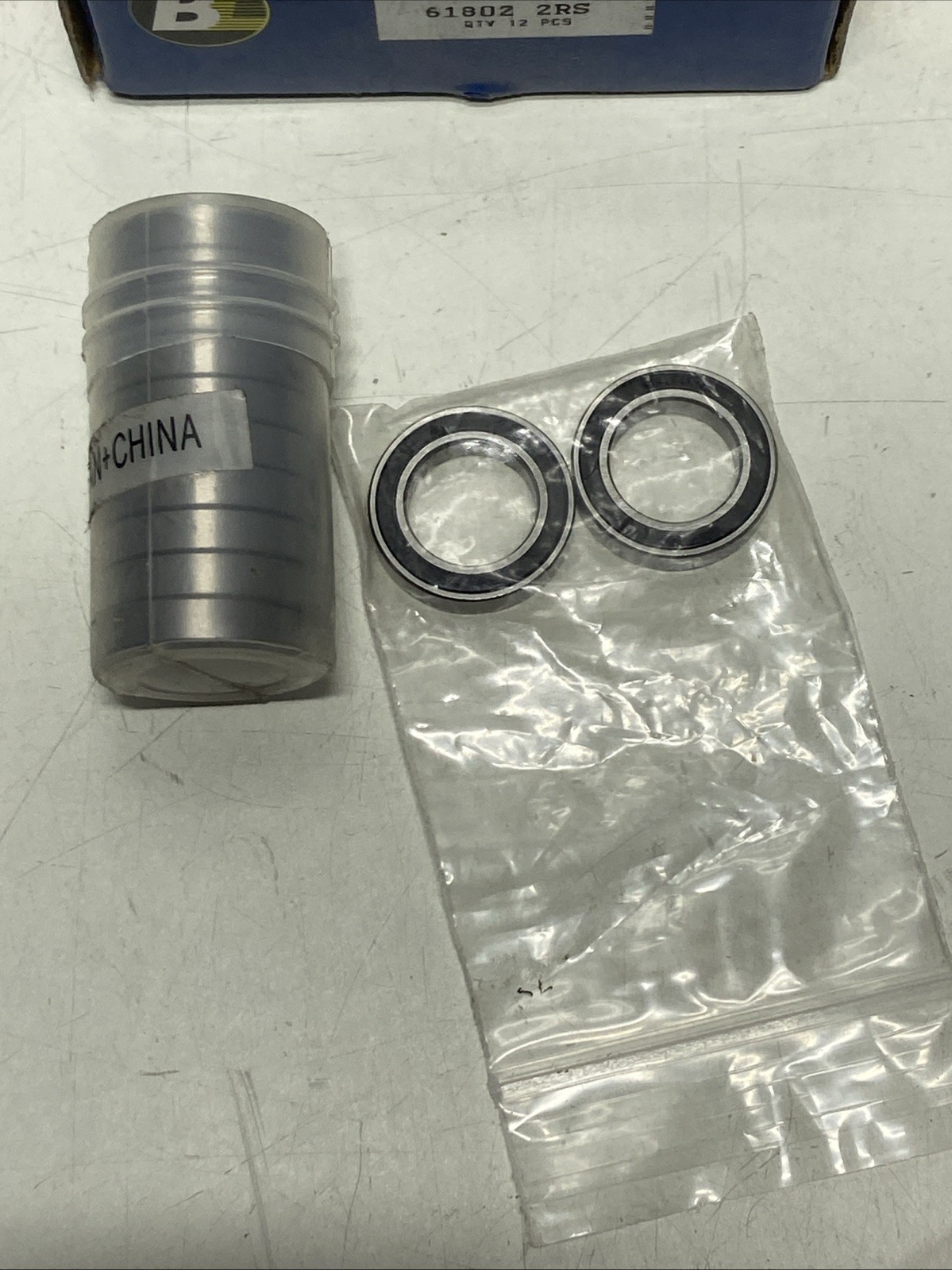 (Qty.12) 6802-2RS, 61802-2RS Ball Bearing 15x24x5mm 6802 2RS Rubber Sealed