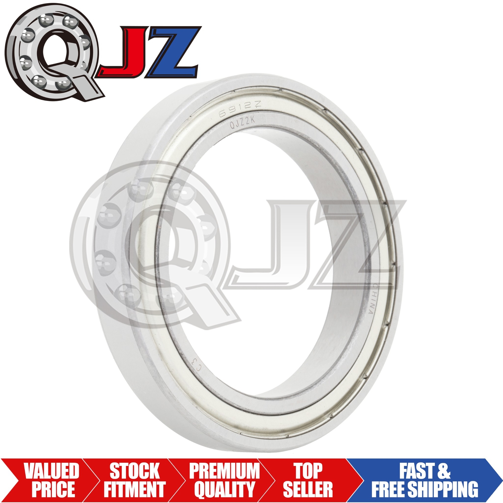 [Qty.1] New 6912-ZZ Radial/Deep Groove Ball Bearing [60mm ID x 85mm OD x 13mm W]