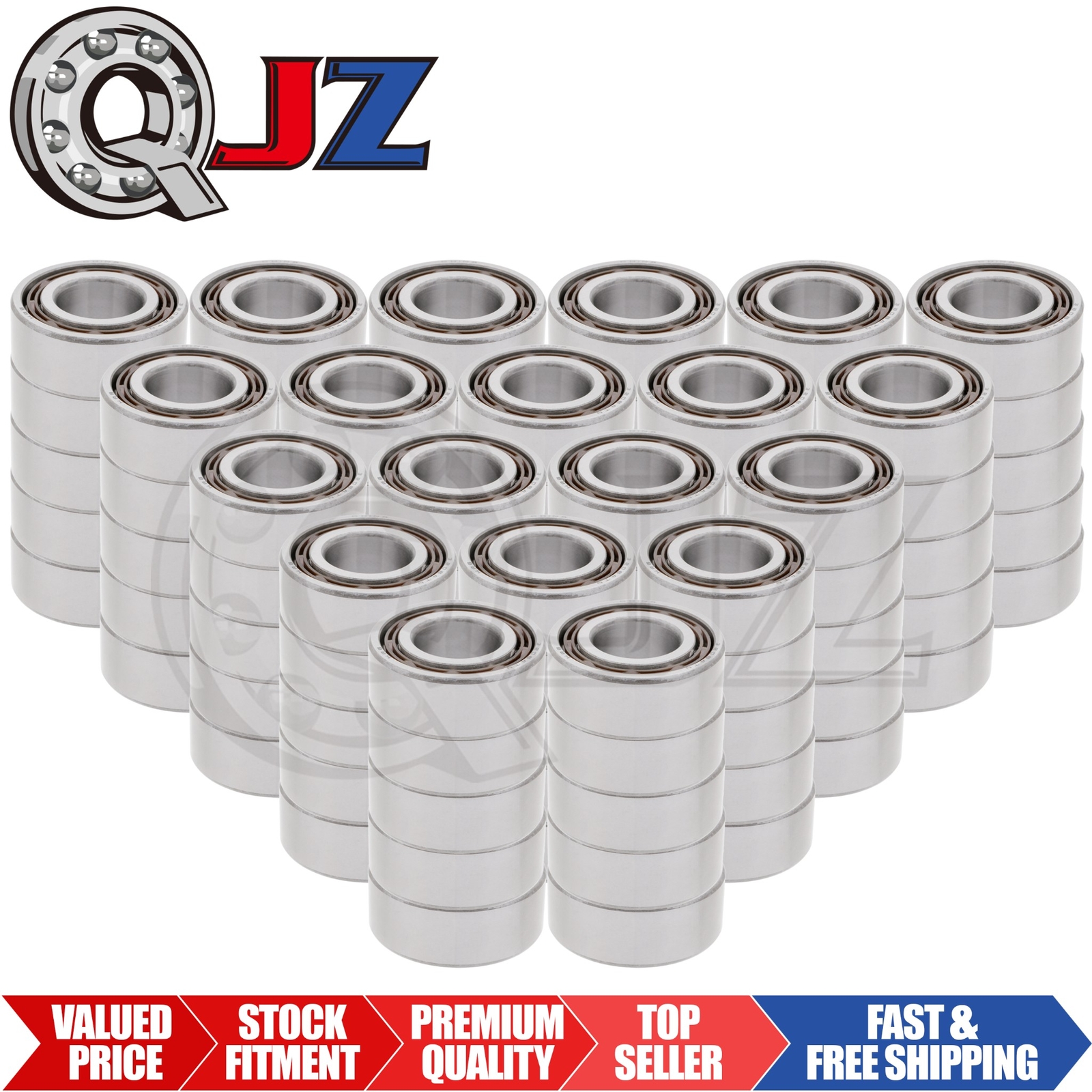 [Qty.100] 3206-OPEN C3 Angular Contact Ball Bearing [30mm Bore x 62mm x 23.8mm]