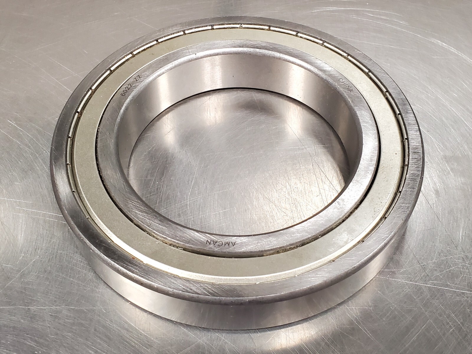 Amcan 6022-ZZ Enclosed Roller Ball Bearing, Complete Double Shielded, 110mm ID