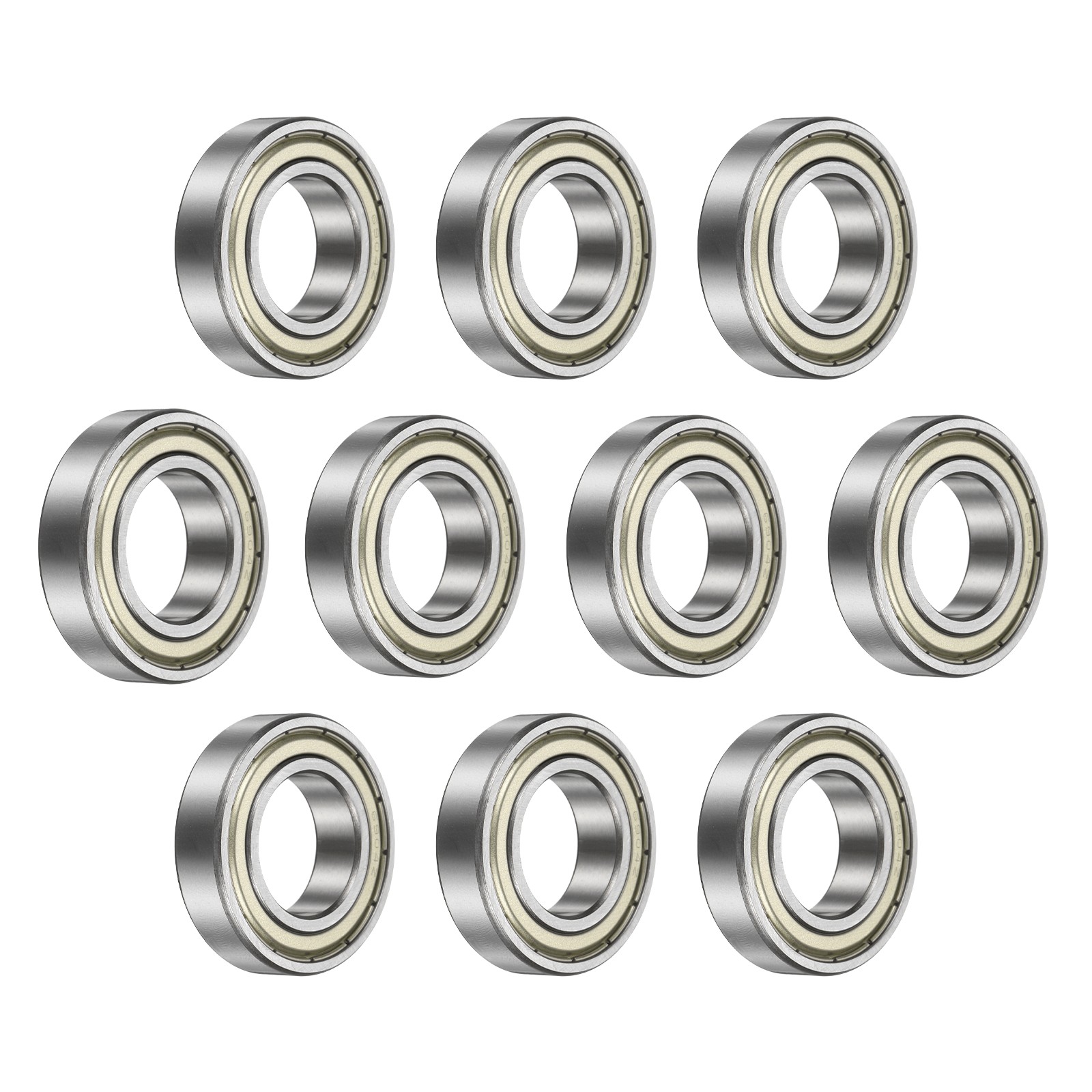 10Pcs 6904-ZZ Deep Groove Bearing, 20x37x9mm Metal Double Sealed Bearing