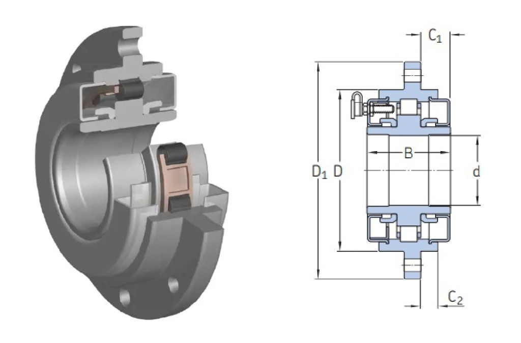 BC1-7229 CC SKF 50x155x59 mm Single row cylindrical roller, hybrid ceramic beari