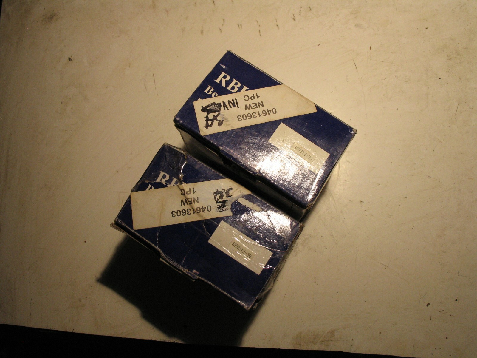NIB 2PCS RBI SER211-39 INSERT BALL BEARING W/SNAP RING 2 7/16″ ID P7495