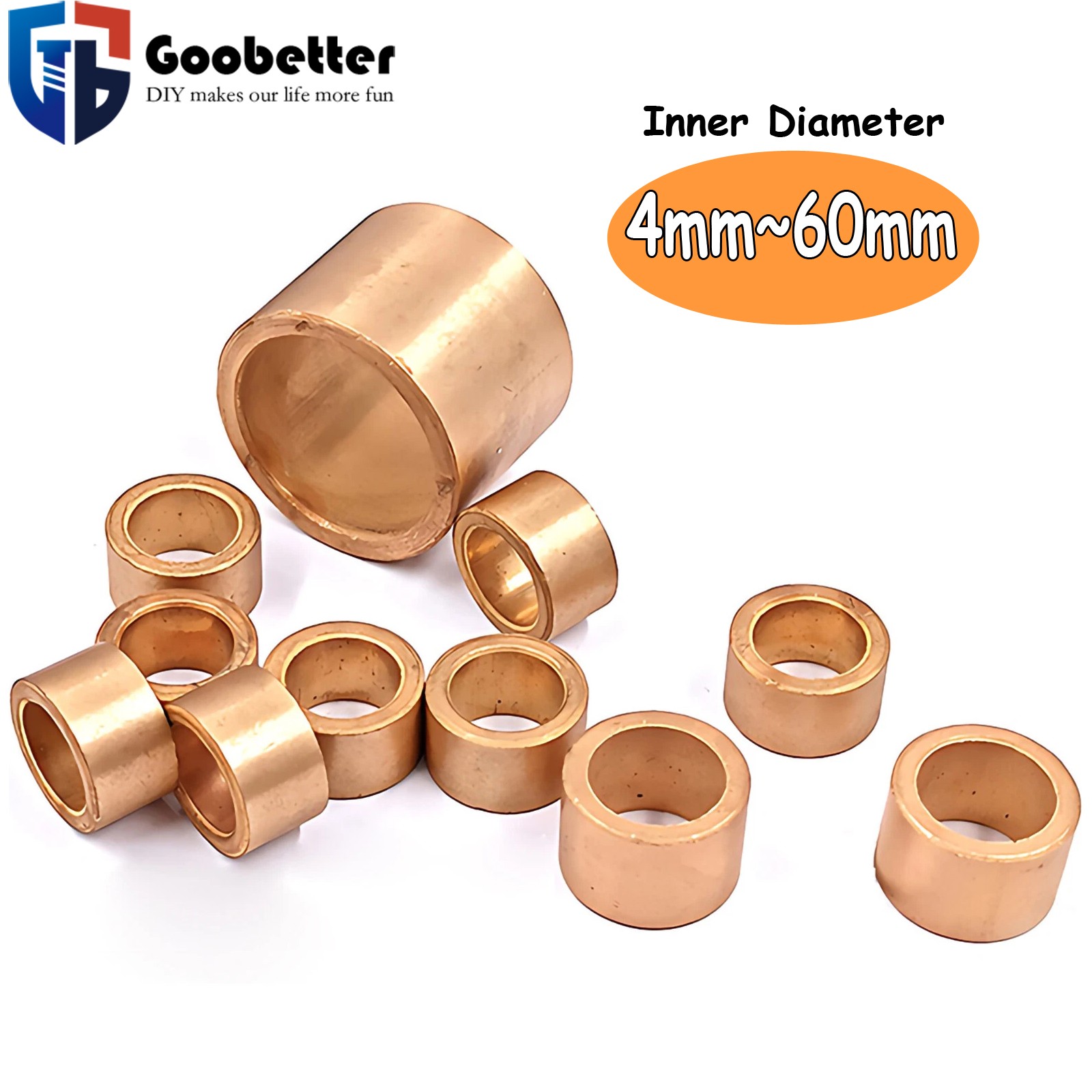 Metric Oilite Plain Bronze Sintered Bearing Bushes Series – Bore 3 mm to 60 mm