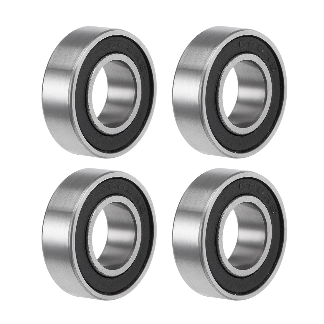 4pcs 688-2RS Deep Groove Ball Bearings Double Sealed Chrome Steel Z2