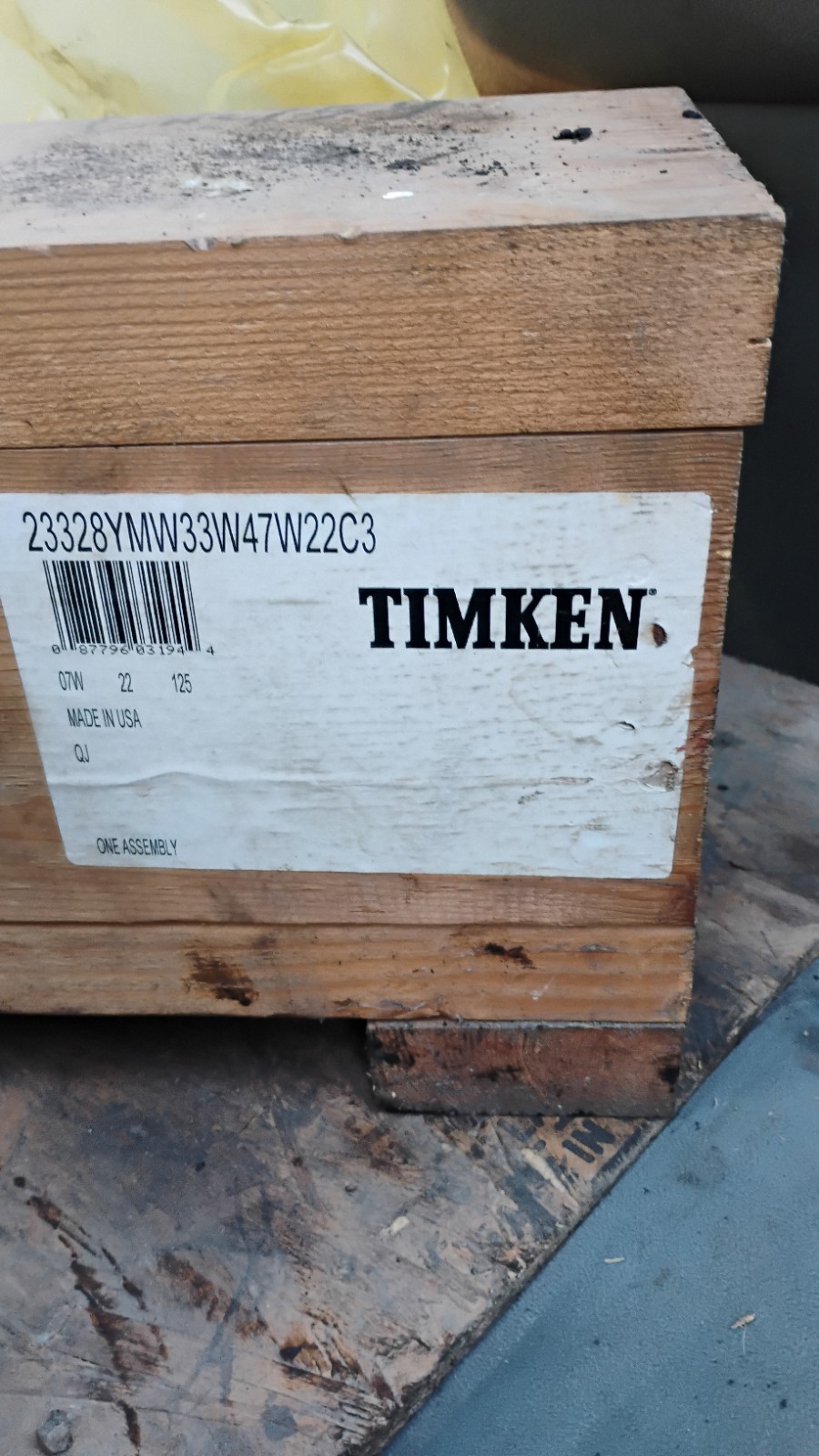NEW Timken 23328w334722 Spherical Roller Bearing 160 mm Bore 290mm OD Strat Bore