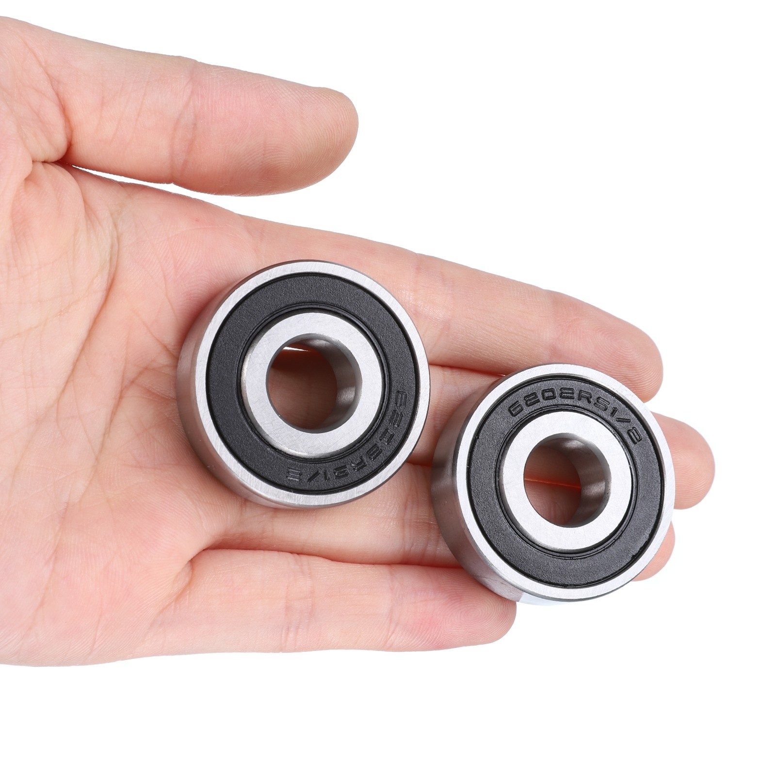 10pcs 6202-2RS Deep Groove Ball Bearing 1/2 x 1-3/8 x 7/16 Double Seals Bearings