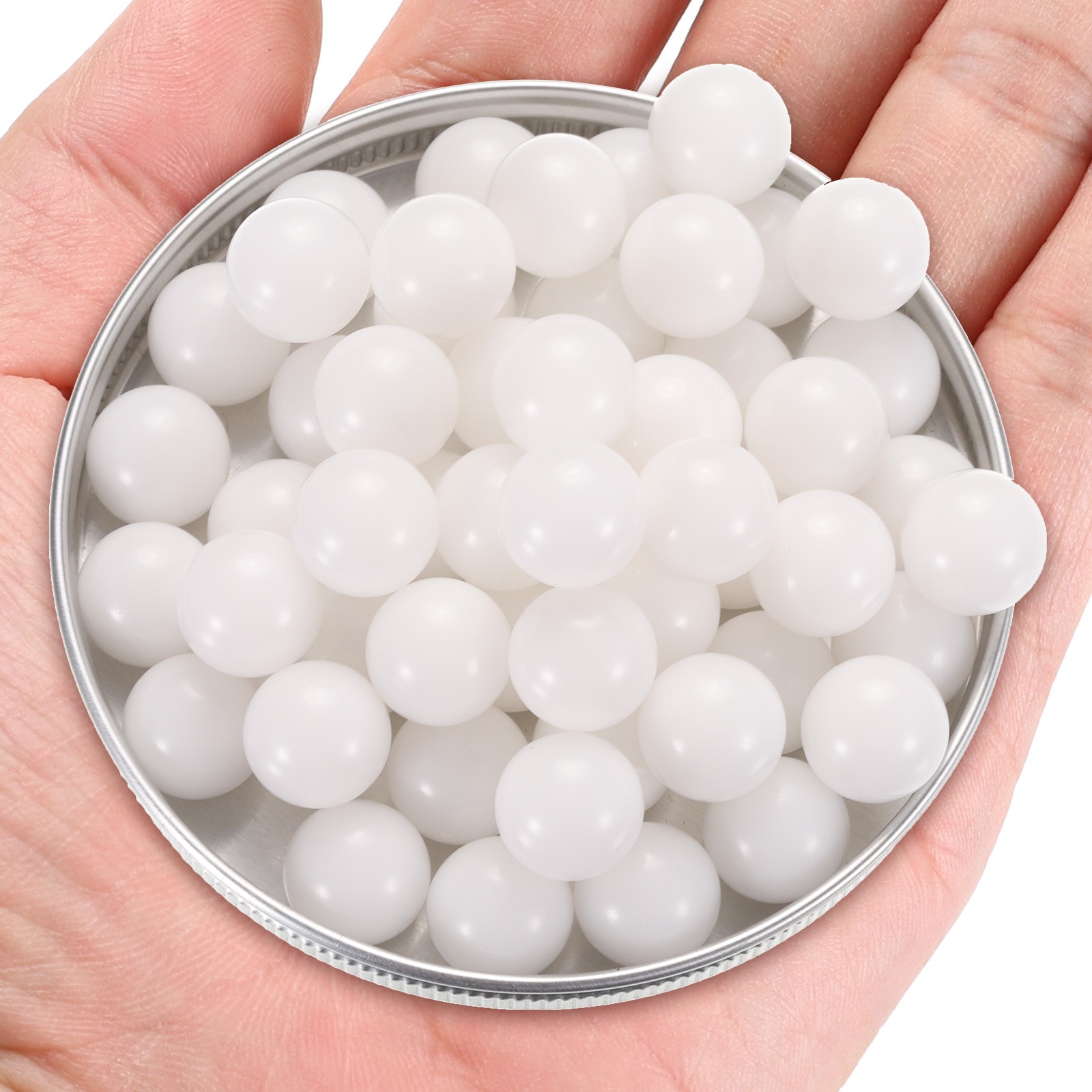 100pcs POM Bearing Balls 1/2″ 12.7mm Solid Plastic Bearing Balls