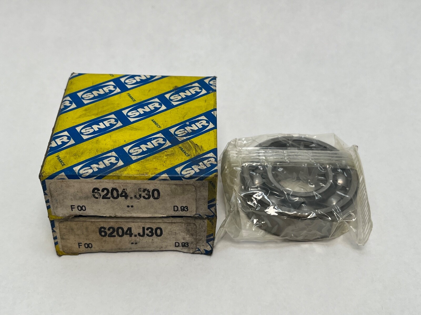 2 Pcs SNR 6204C3 Bearing Open 20x47x14 mm 6204-C3 6204J30 France