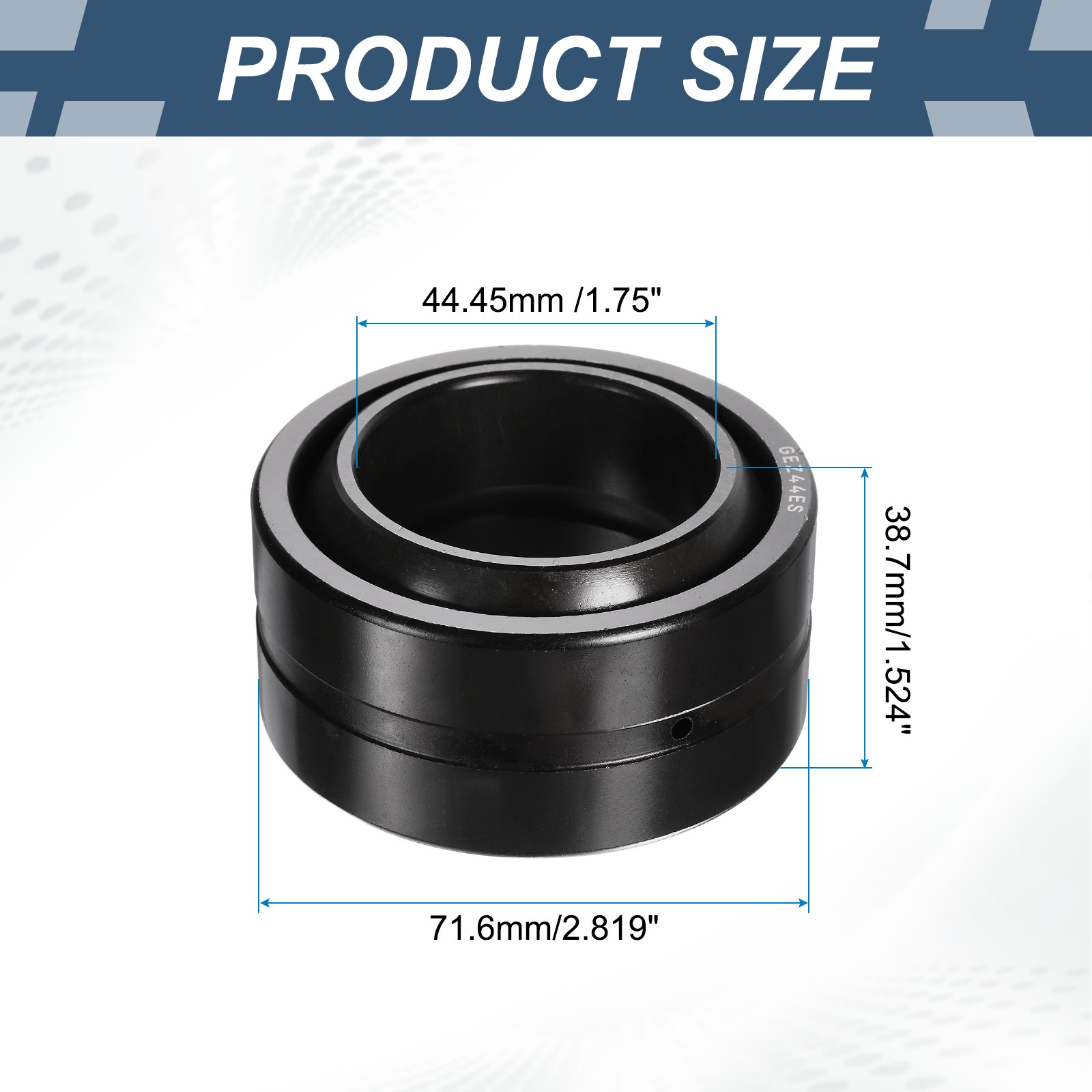 GEZ44ES-2RS Spherical Plain Bearing 1-3/4″ x 2-13/16″ x 1-33/64″ Bearing