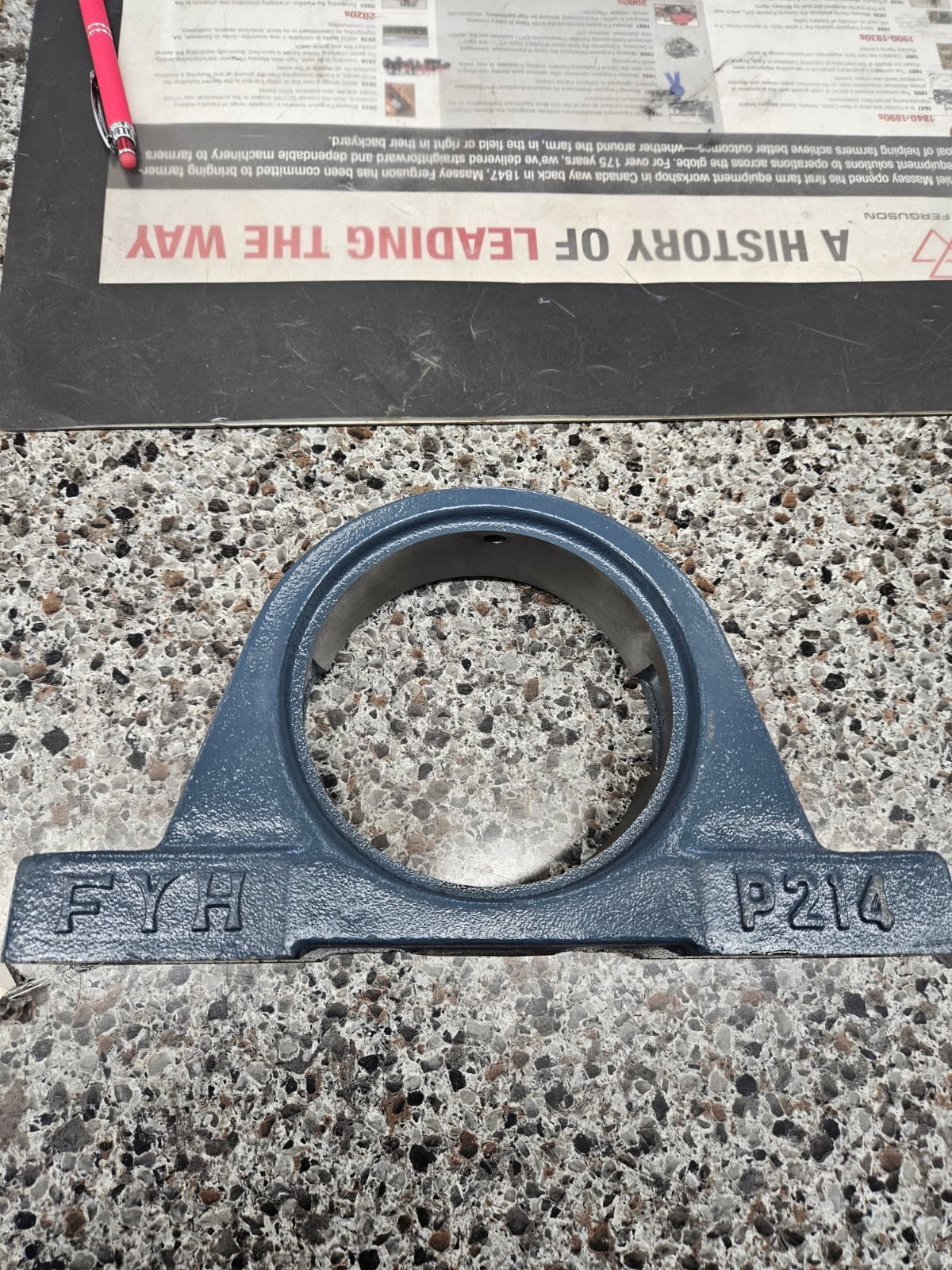 BEARING PART # RAK-125MM 2 BOLT PILLOW BOCK HOUSING
