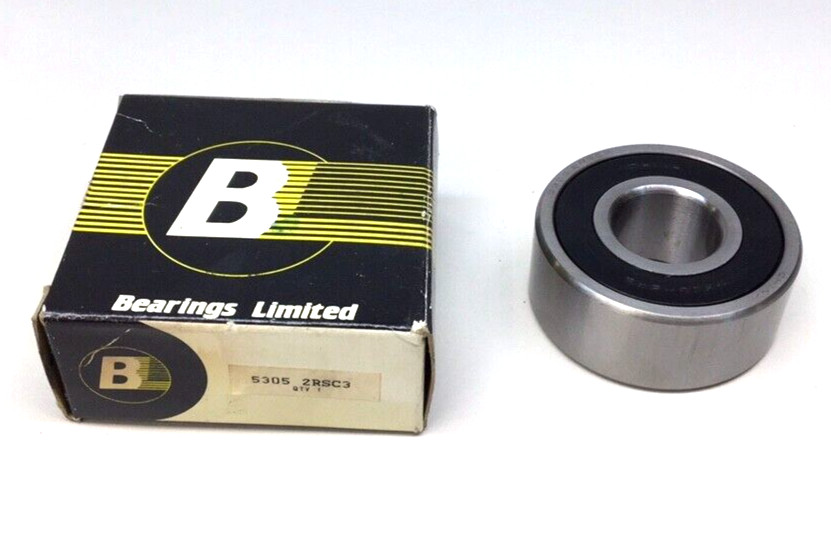 BL Bearings 5305 2RSC3 Angular Contact Bearing 25mm ID X 62mm OD X 25.4mm W
