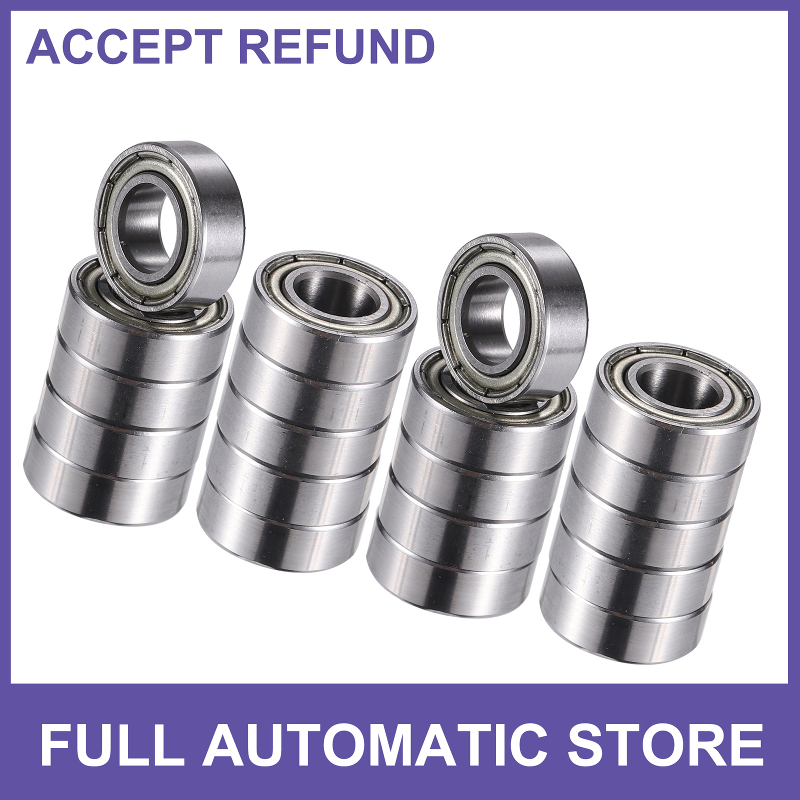 TWENTY MR126ZZ 6x12x4mm Double Metal Shield Single Row Ball Bearings Universal