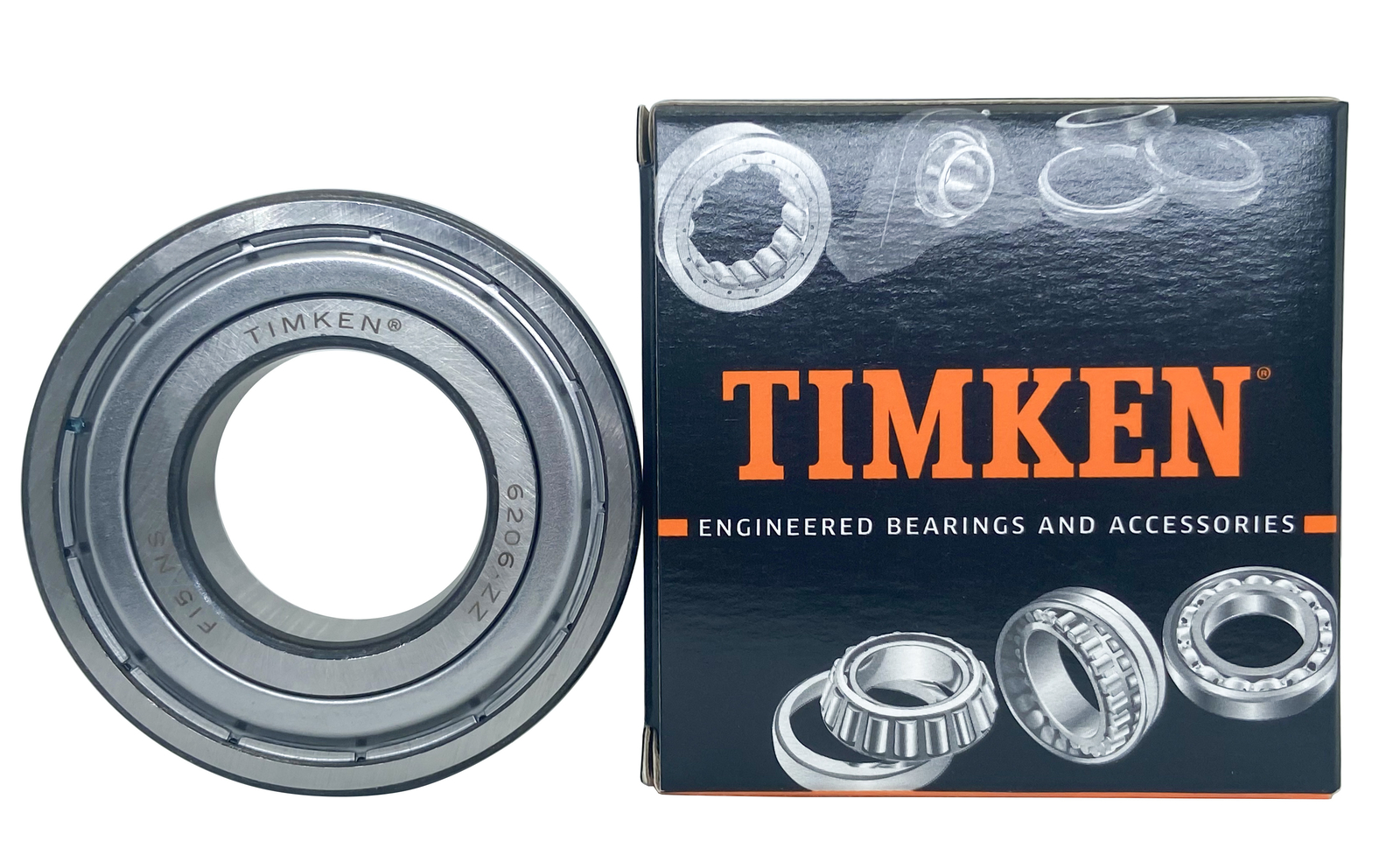 (2PACK) TIMKEN 6206-ZZ 30X62X16MM Double Metal Seal Bearings USA Brand