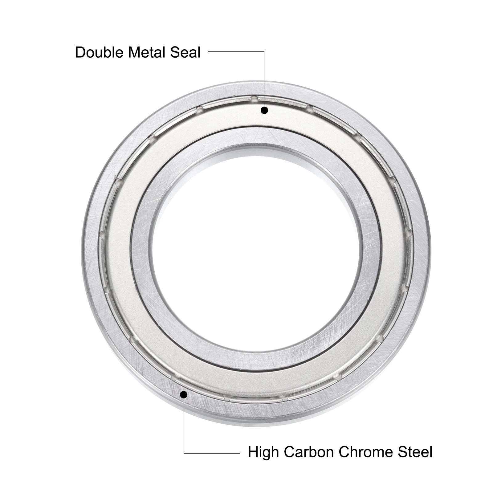 16008-2Z Deep Groove Ball Bearings,40x68x9mm Metal Cover 2 PCS