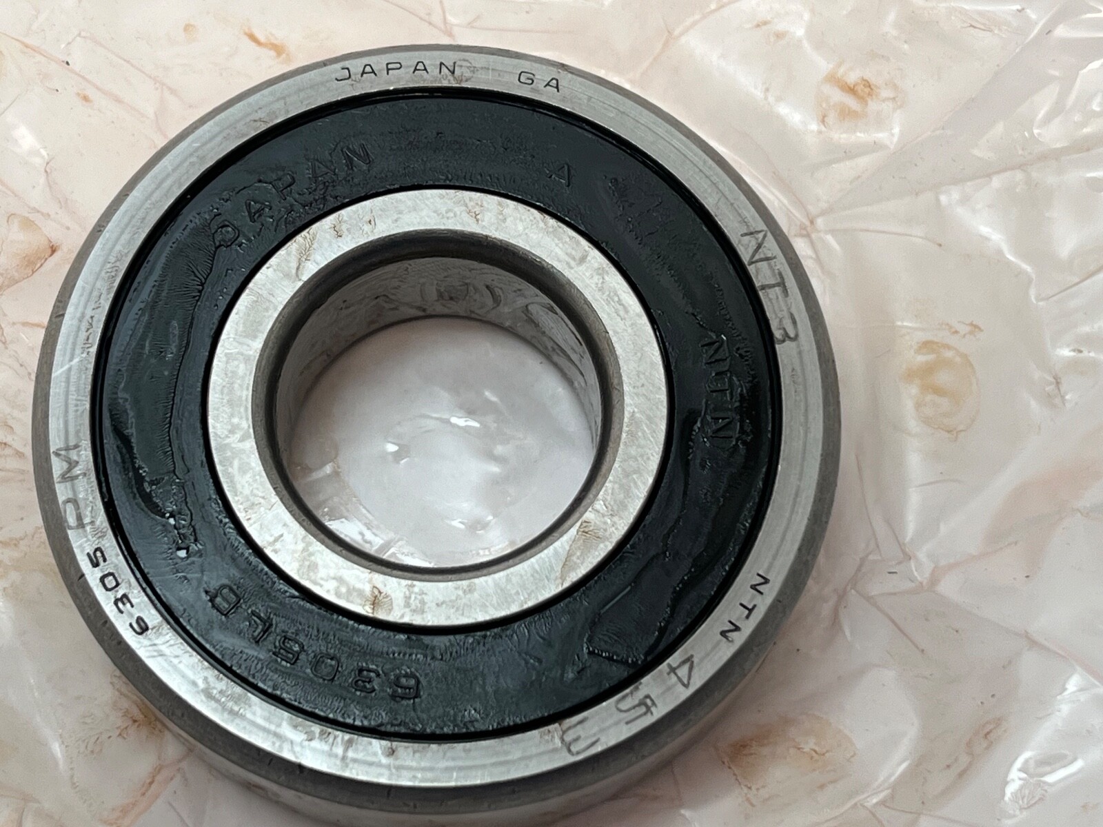 NTN 6305LLBPM9B Bearing Rubber Seals 25x62x17mm 6305RS 6305-LLB-PM-9B Japan 5Pcs
