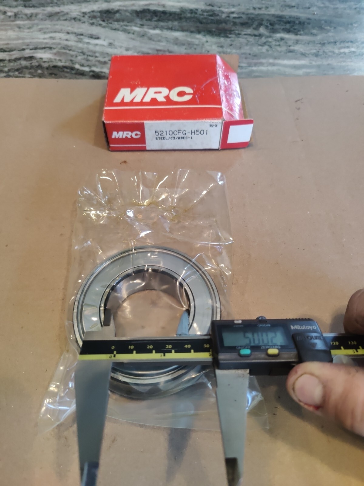 MRC 5210CFG-H501 Bearing w/ snap ring 50mm X 90mm X 30mm “