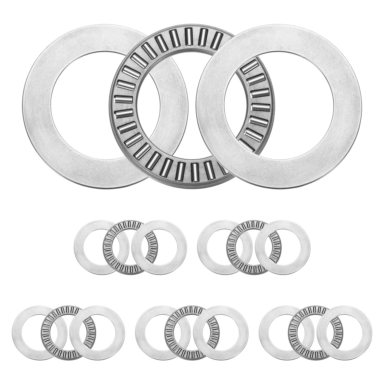 6 Sets NTA613+2TRA Thrust Needle Roller Bearings 5/16×3/4×5/64, P5 (ABEC 5)