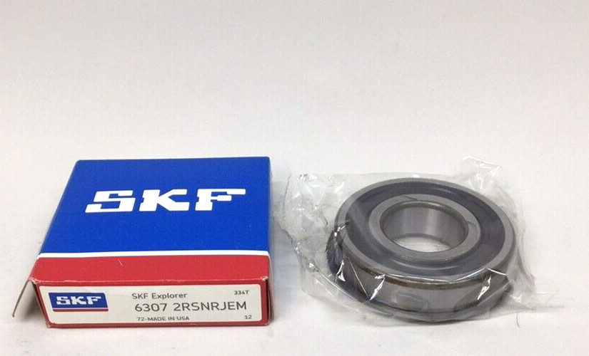 SKF 6307 2RSNRJEM Ball Bearing Deep Groove 35mm ID X 80mm OD X 21mm W