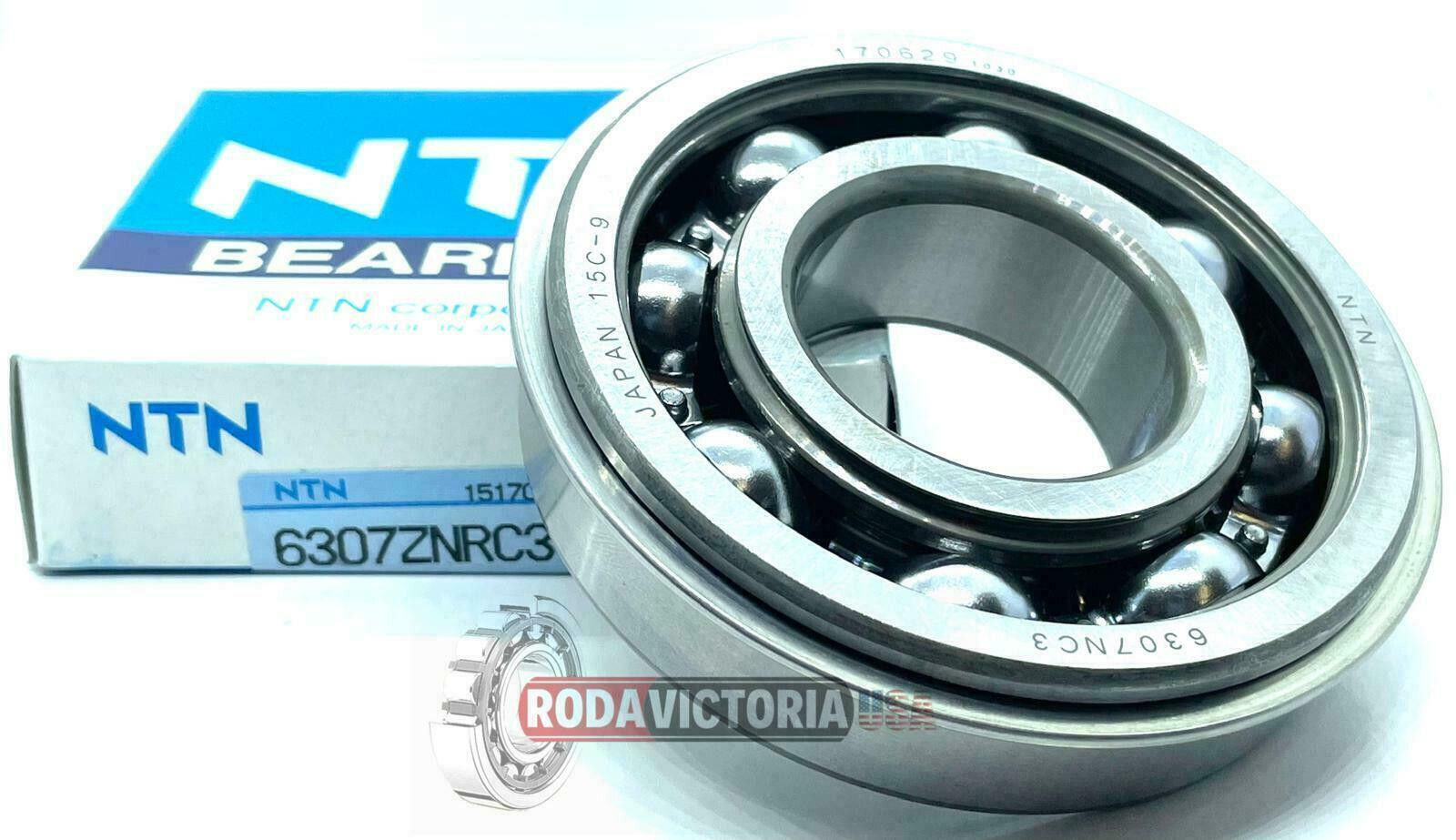 NTN 6307 Z NR C3 Deep Groove Ball Bearing – 1 Metal Shield + Snap Ring JAPAN