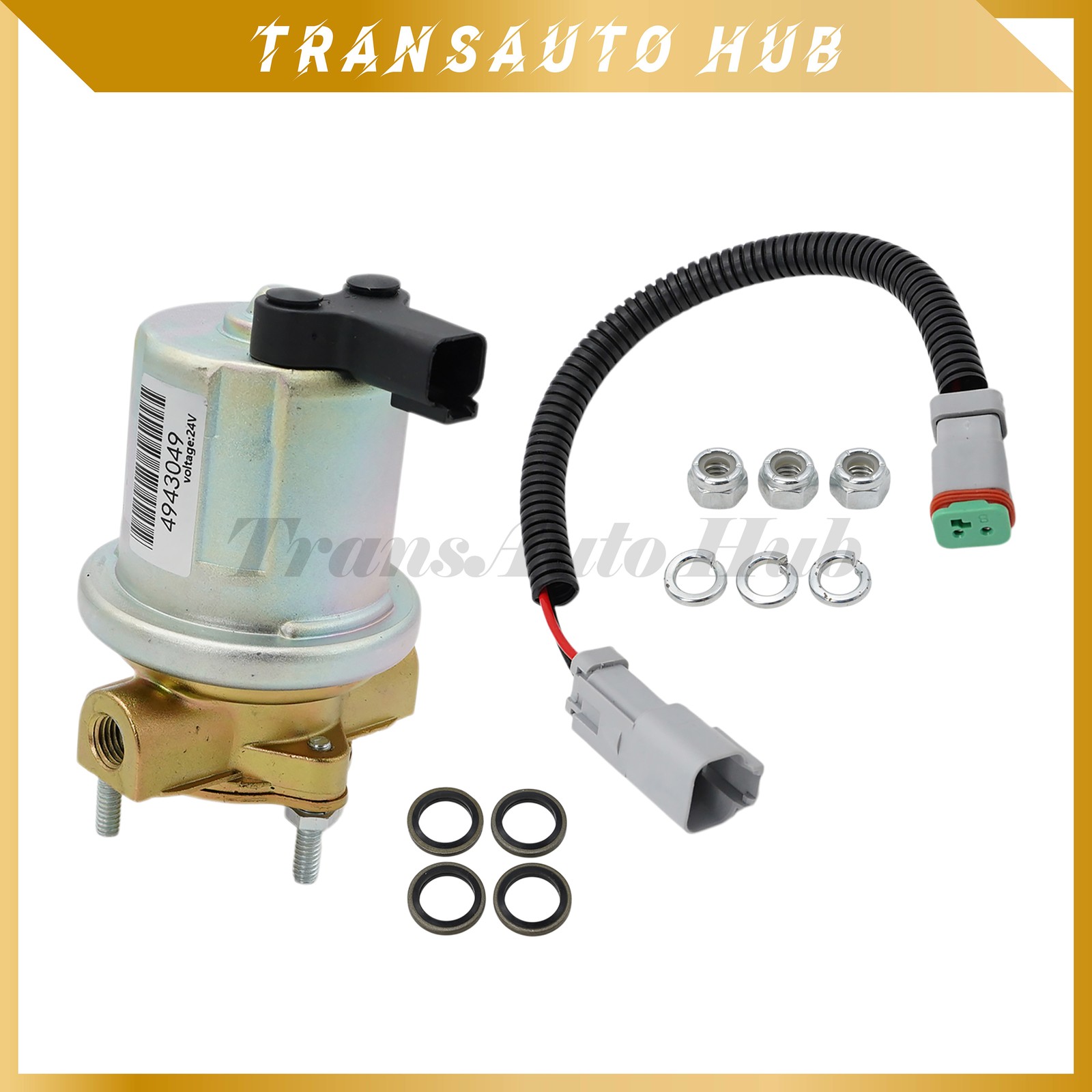 24V Fuel Transfer Pump Fuel lift Pump For QSB5.9 4932708 4943049 5362274 4935731