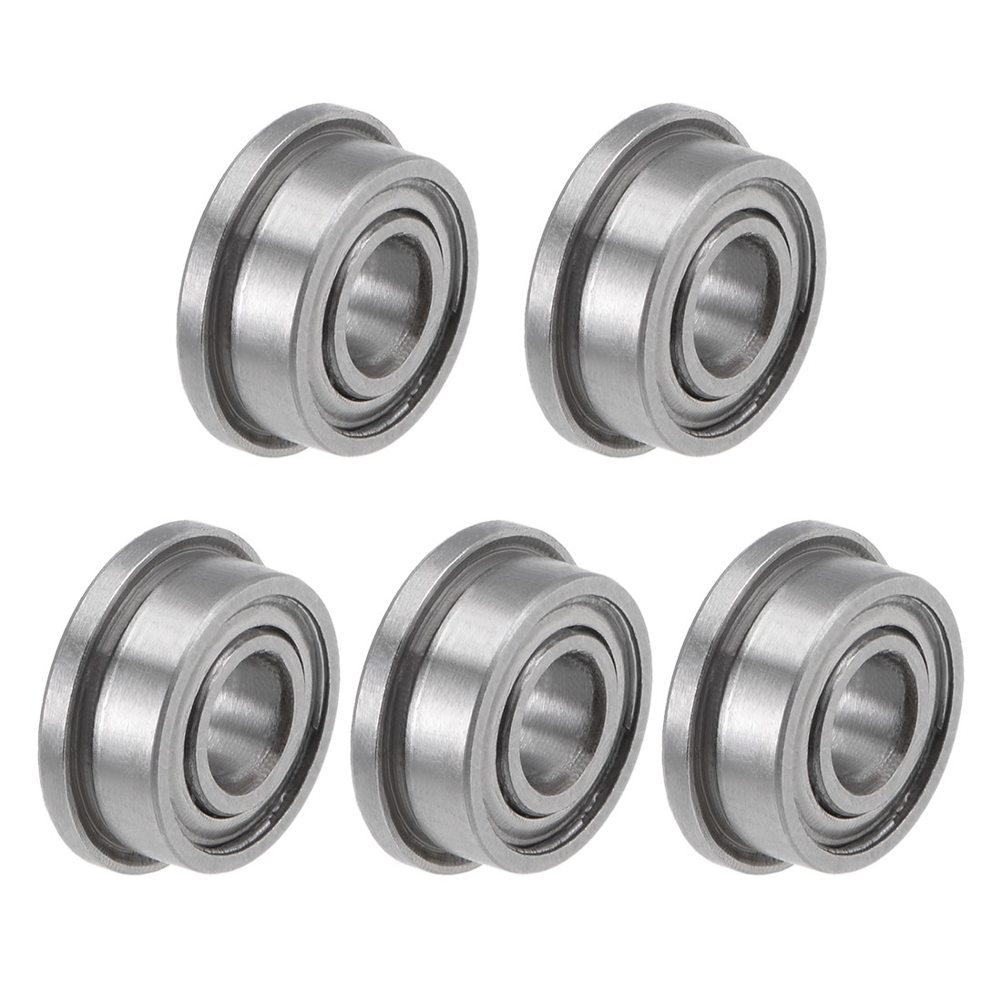 F683ZZ Flange Ball Bearings 3mm x 7mm x 3mm Shielded Chrome Steel Z2 5pcs