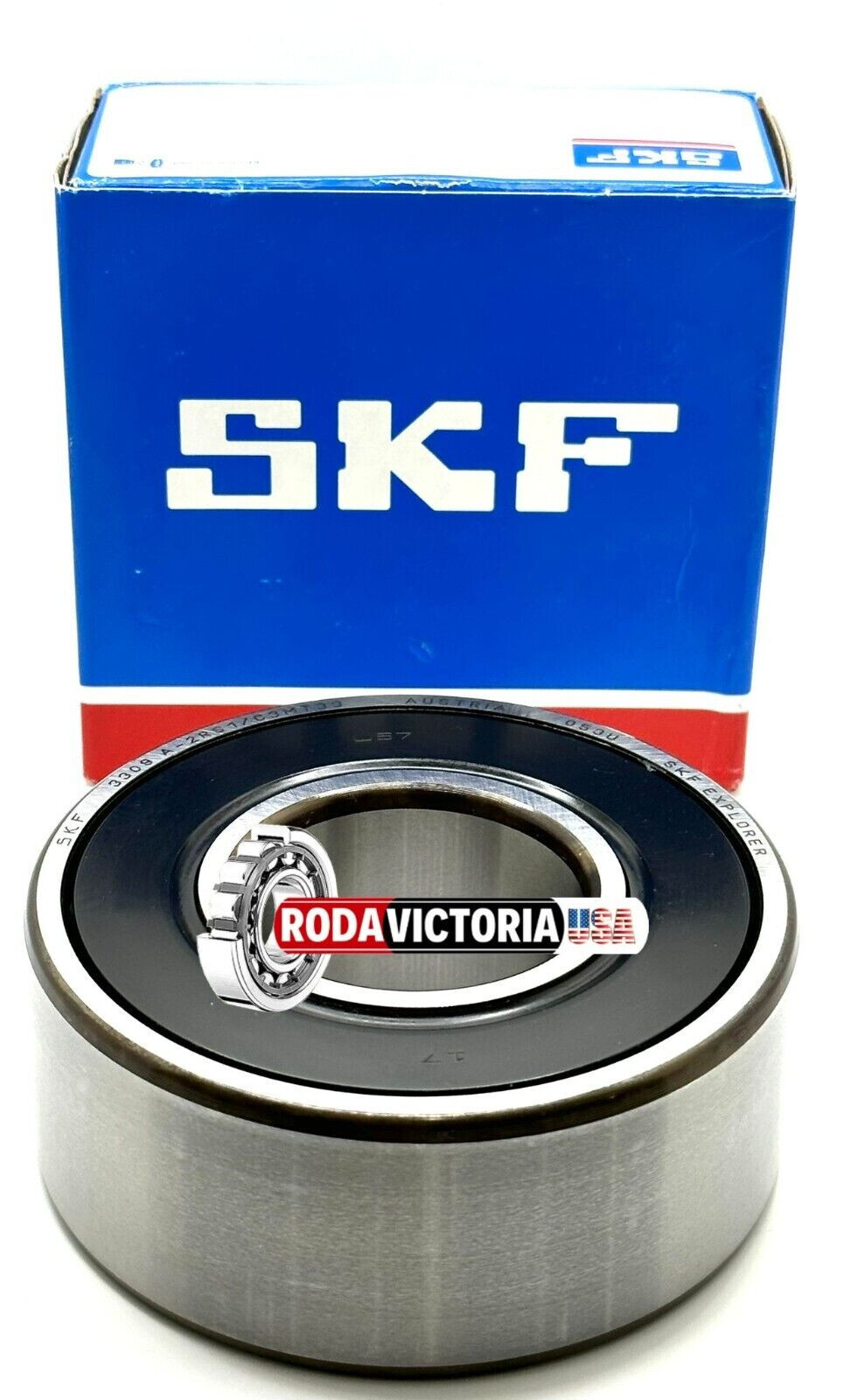 SKF 3309 A 2RS1/C3 MT33 ANGULAR CONTACT BEARING RUBBER SEALED 45x100x39.7mm 5309