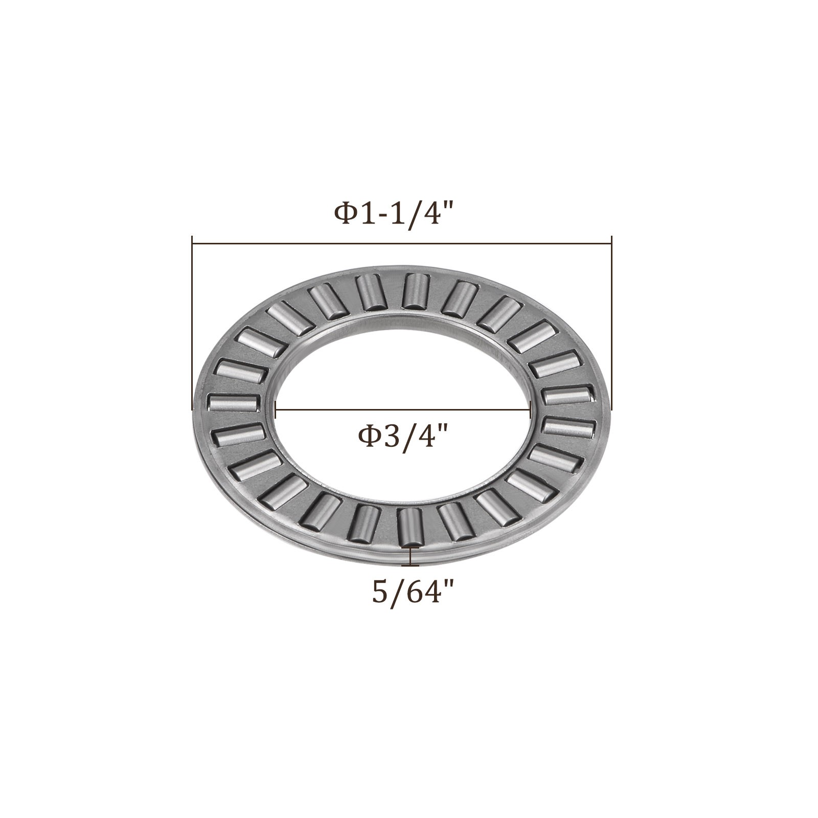 2pcs NTA1220 Thrust Needle Roller Bearings 3/4″Bore x 1-1/4″ OD X5/64 Inch Width