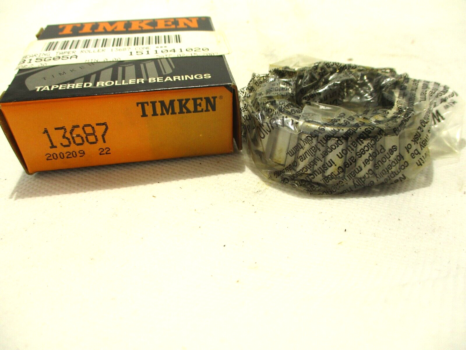 NEW TIMKEN 13687 TAPERED ROLLER BEARING CONE