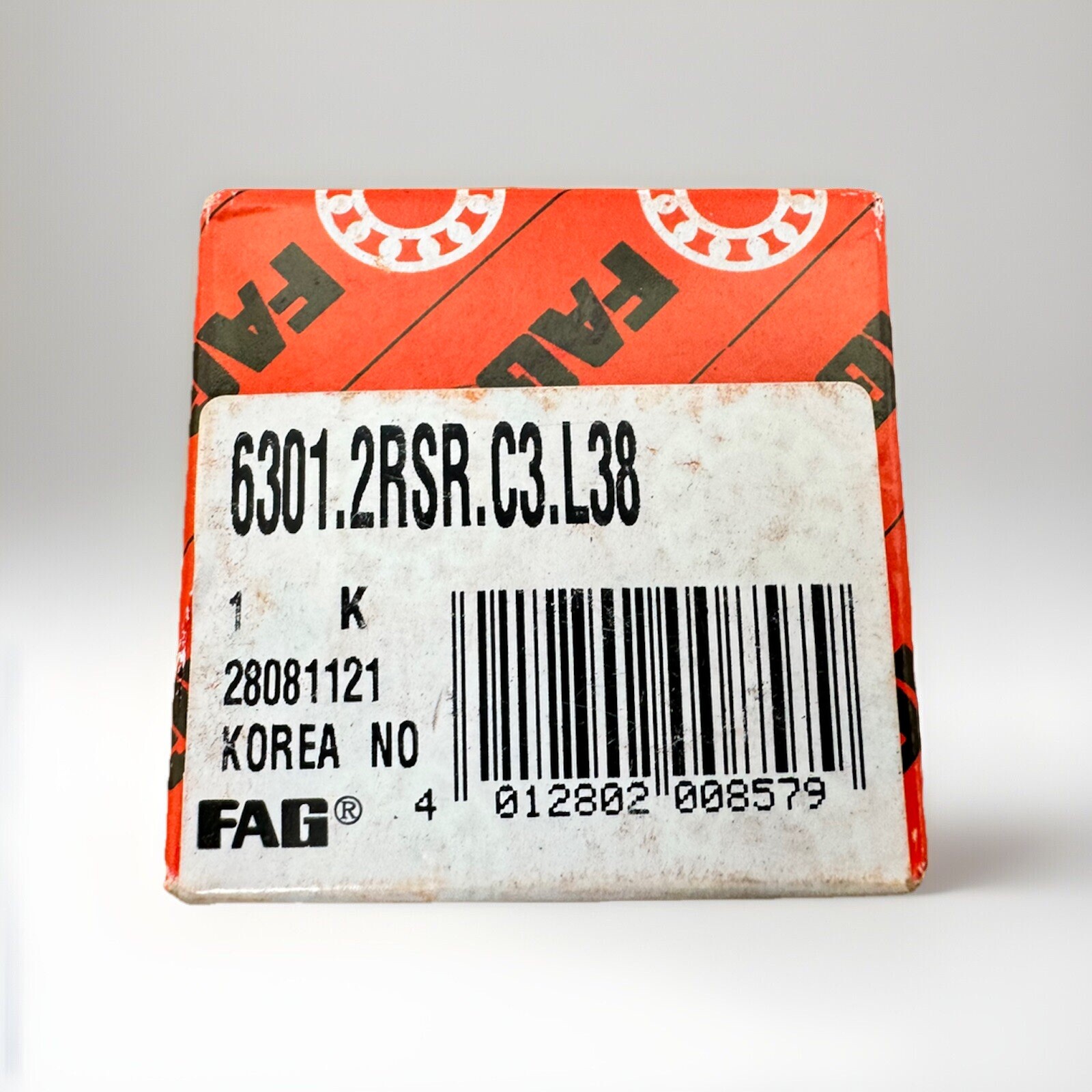 FAG 6301 2ZR BEARING METAL SEALED 6301 ZZ C3 L12 12x37x12 mm SAME DAY SHIPPING