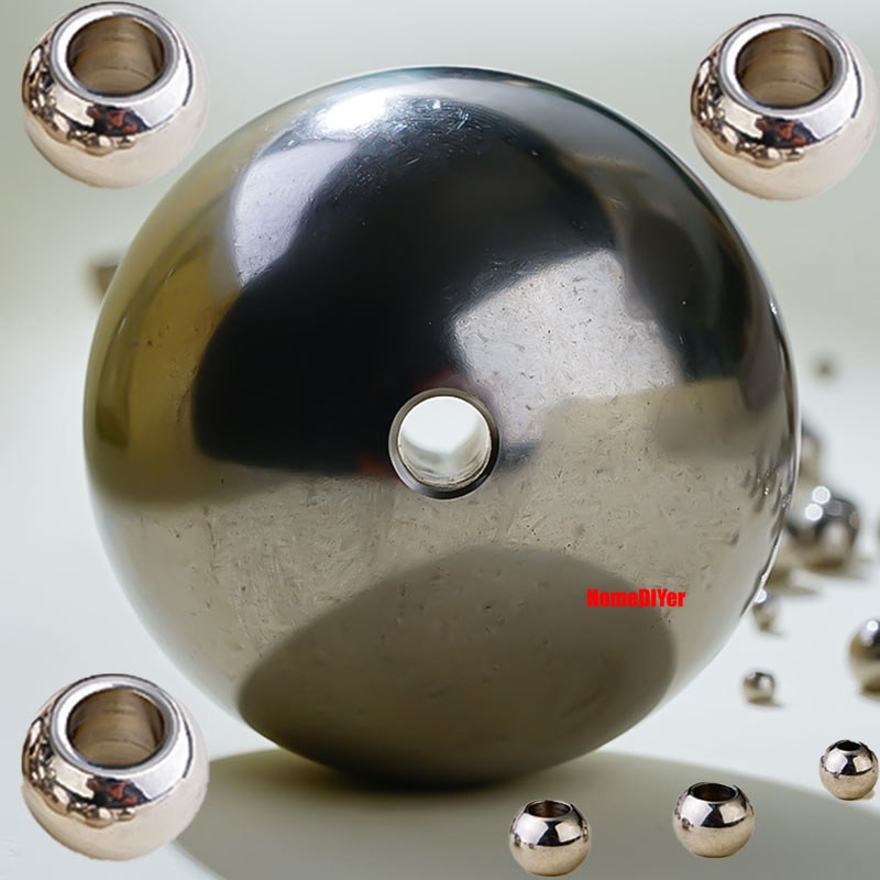 Through-Hole Stainless Steel Balls Perforated Metal Beads Diameter 2.5mm~63.5mm