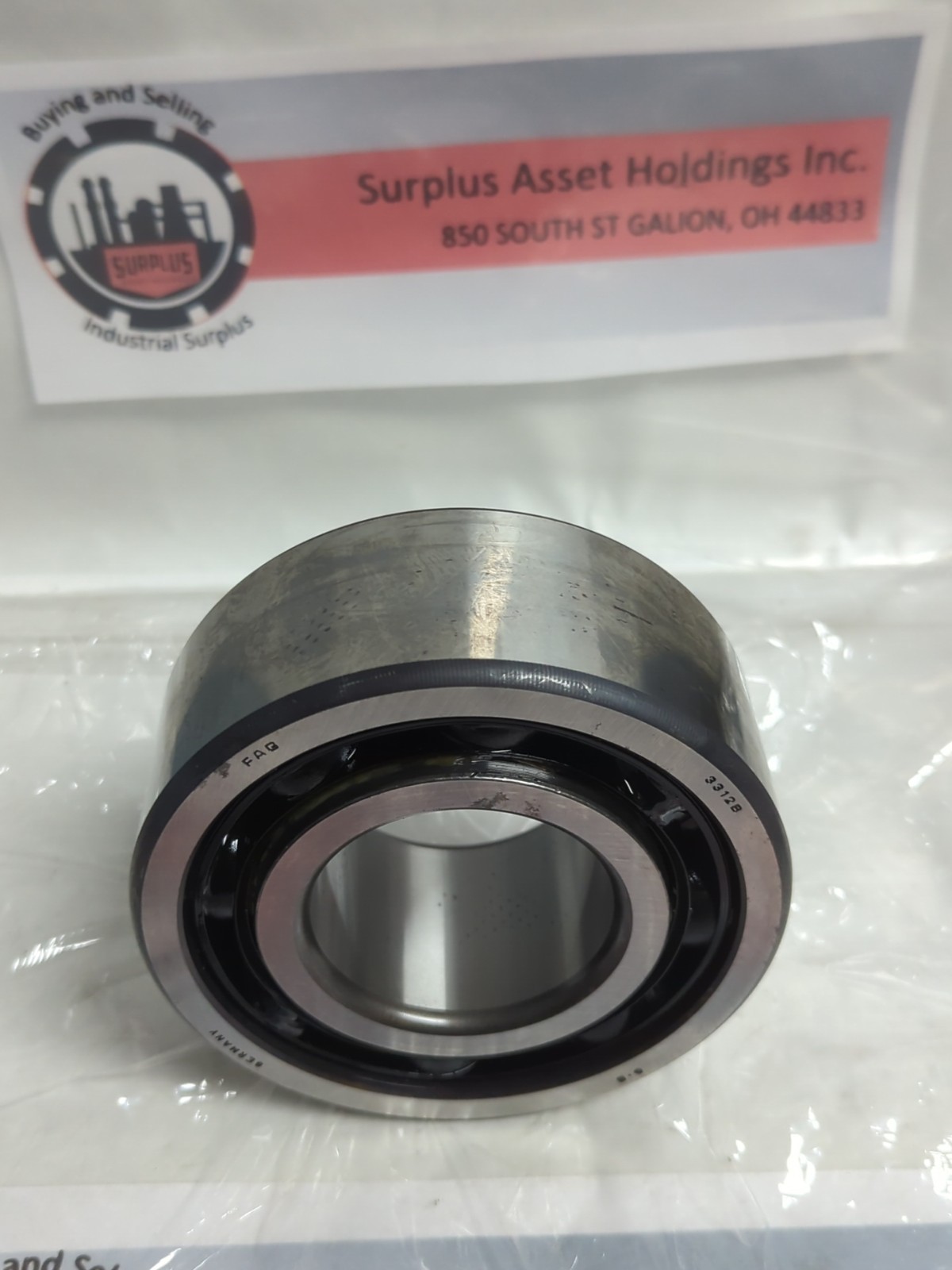 FAG,3312B,ANGULAR CONTACT BEARING 60X130X54MM PRE-OWNED