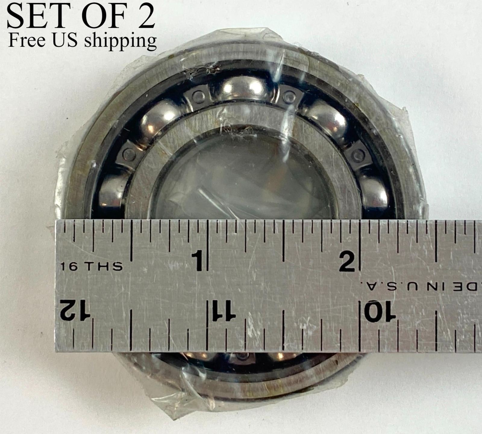 SKF Radial Ball Bearing Alloy Steel Ring 6206 JEM T4502EPORB Set of 2