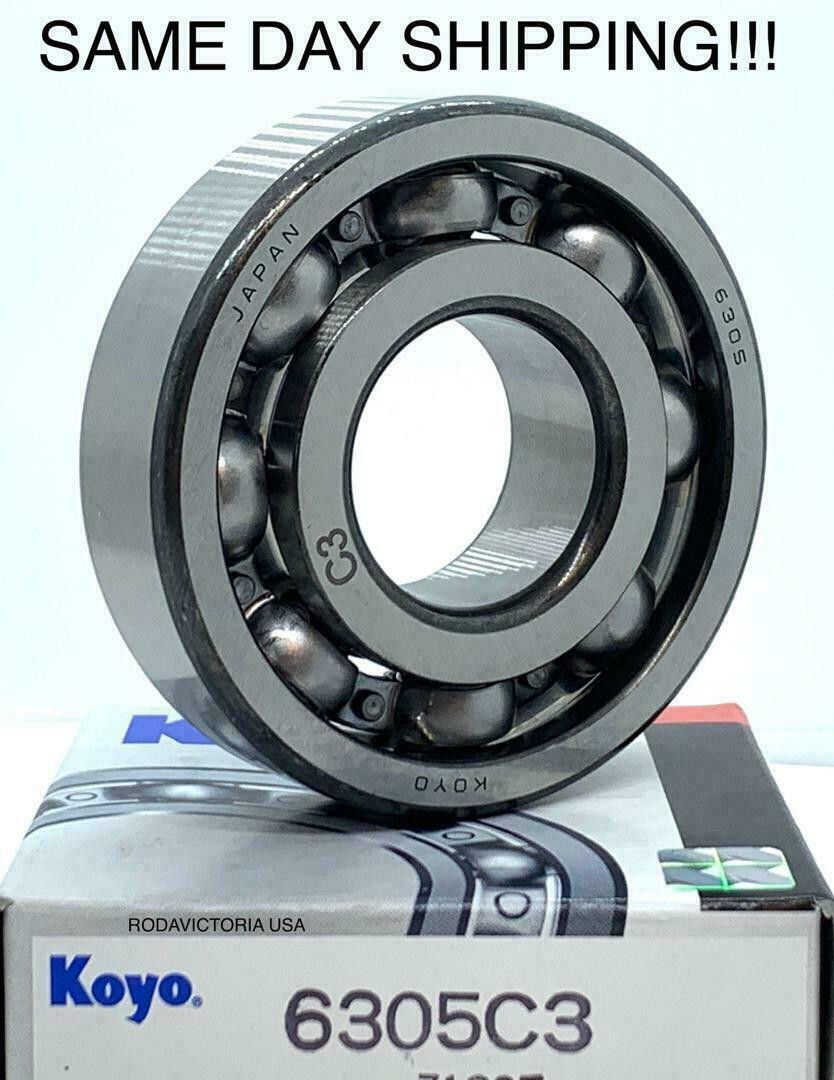 KOYO 6305 C3 DEEP GROOVE BALL BEARING, OPEN, NO SELAS 25x62x17 mm