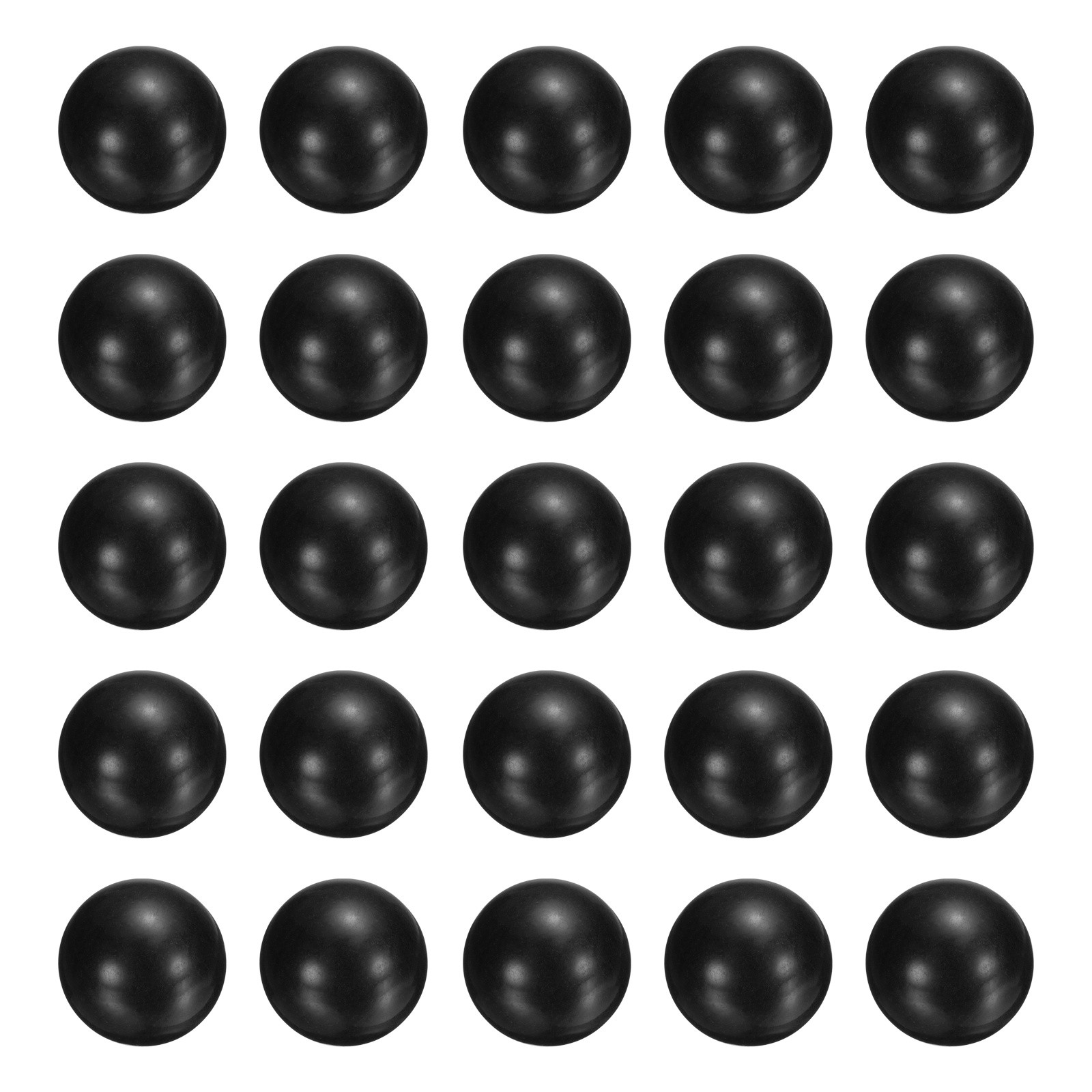 25pcs POM Plastic Bearing Balls G2 1/2″(12.6mm) Solid Plastic Balls Black